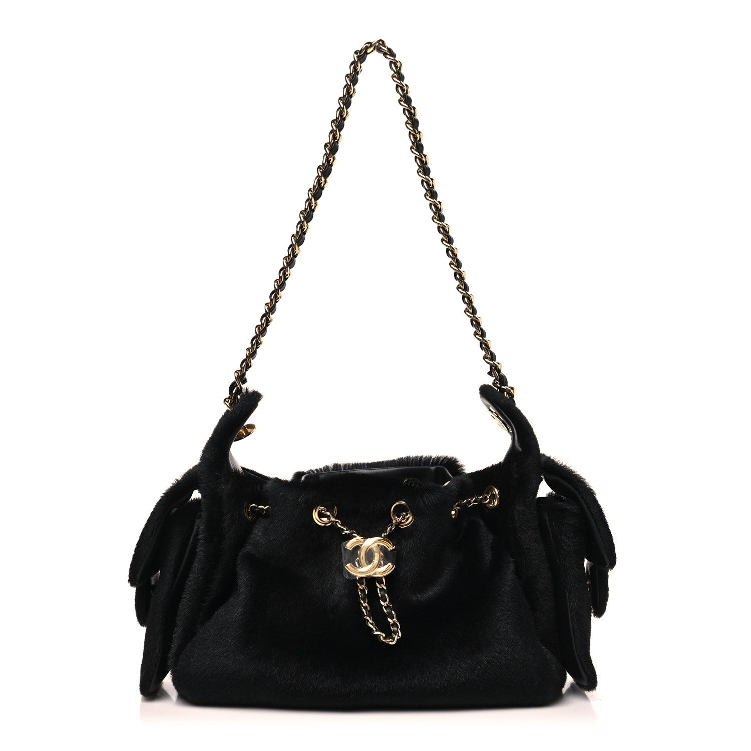 Chanel Pony Hair Mini Chanel 25 Handbag Black 1913921 – FASHIONPHILE