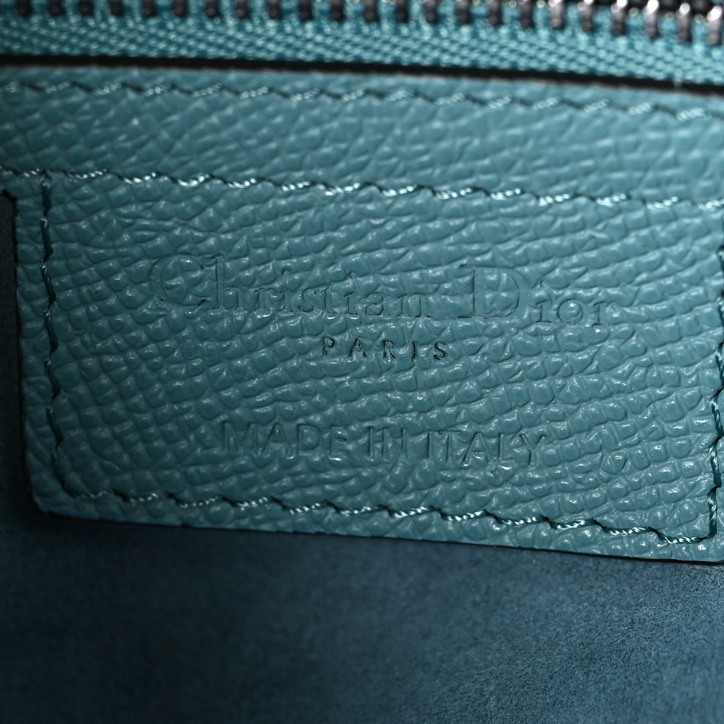 Grained Calfskin Saddle Bag Azure Blue