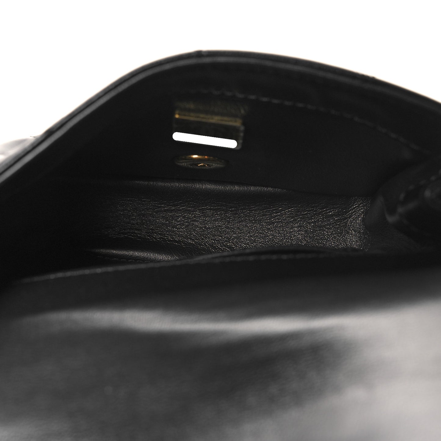 Lambskin Quilted Enamel CC Waist Bag With Pouch Black