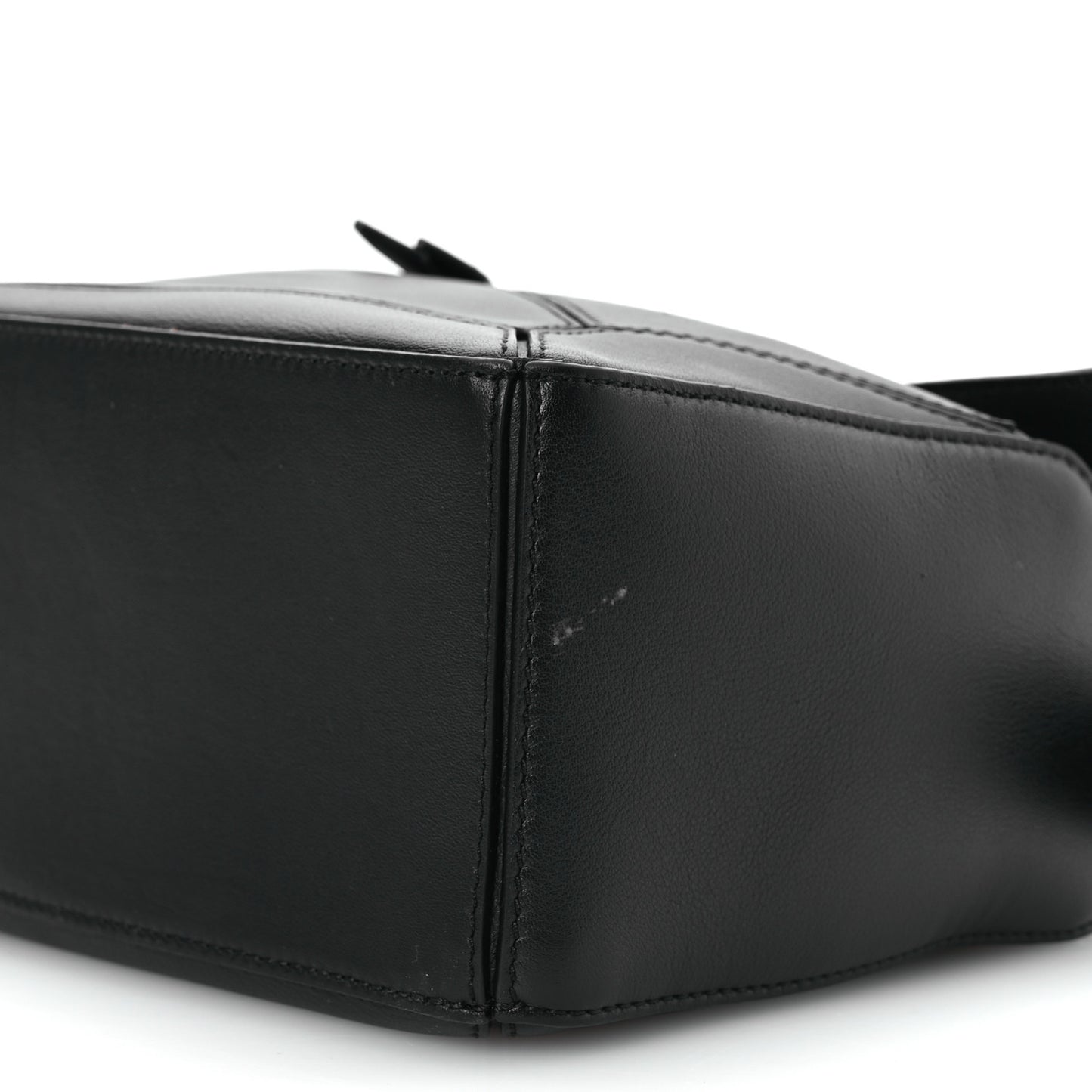 Calfskin Small Puzzle Bag Black