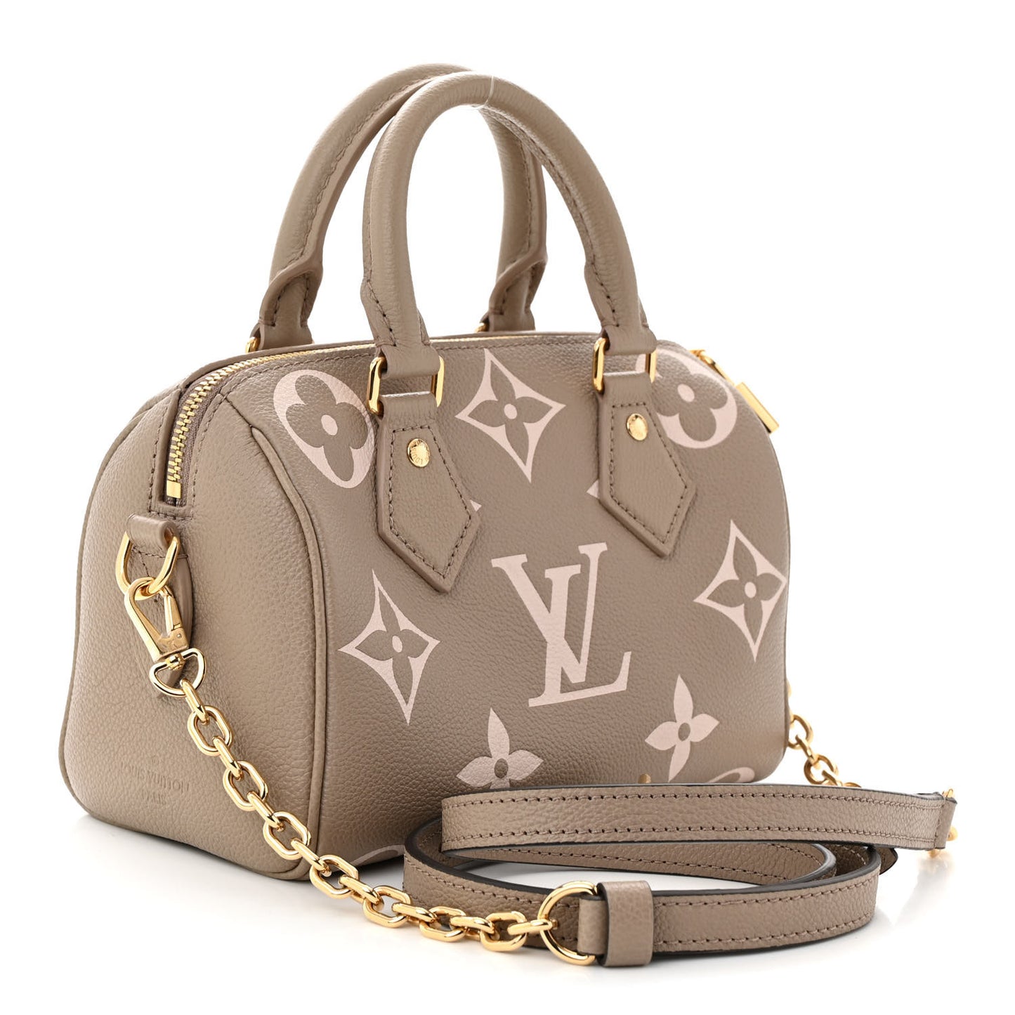 Empreinte Monogram Giant Speedy Bandouliere 20 Creme Beige