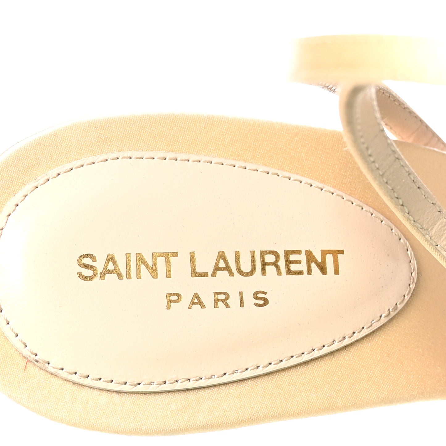 Crepe Satin Crystal New Nuit 110 Sandals 39.5 Soft Nude