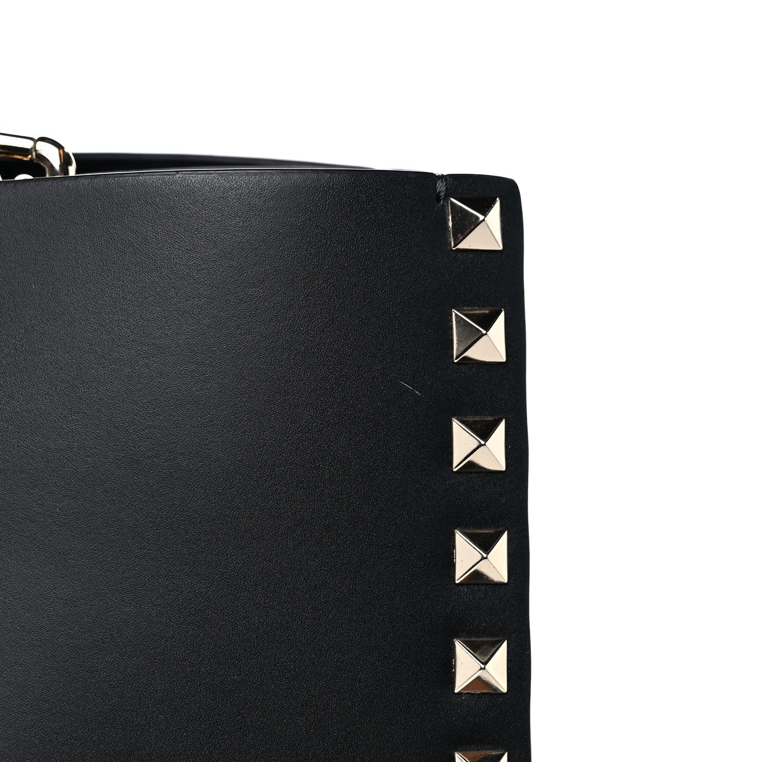Valentino Garavani Calfskin Rockstud Vertical Tote Black 12 of 12
