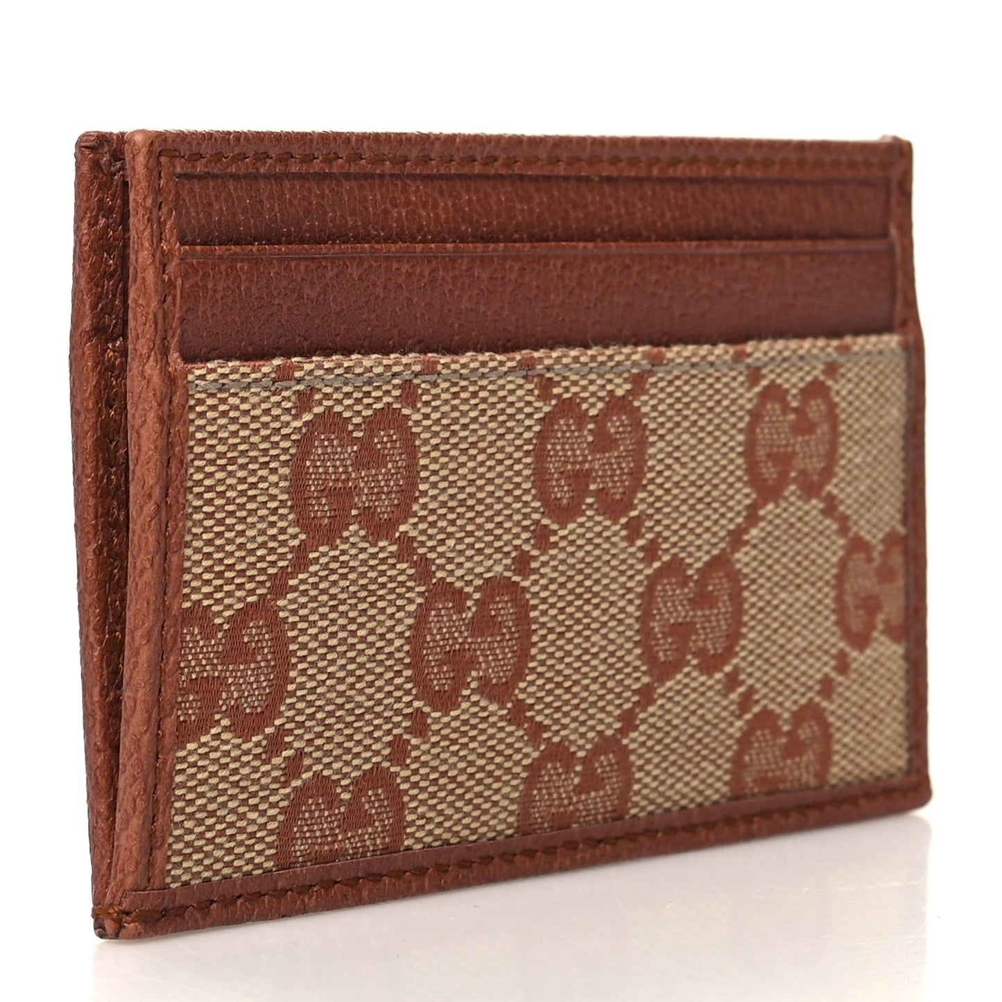 X MLB GG Monogram NY Yankees Card Holder Beige Ruggine Ivory