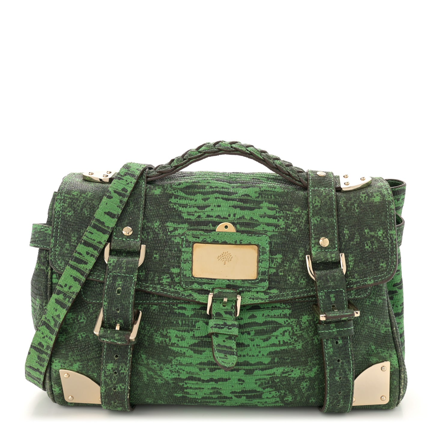 Lizard Print Travel Day Grass Green