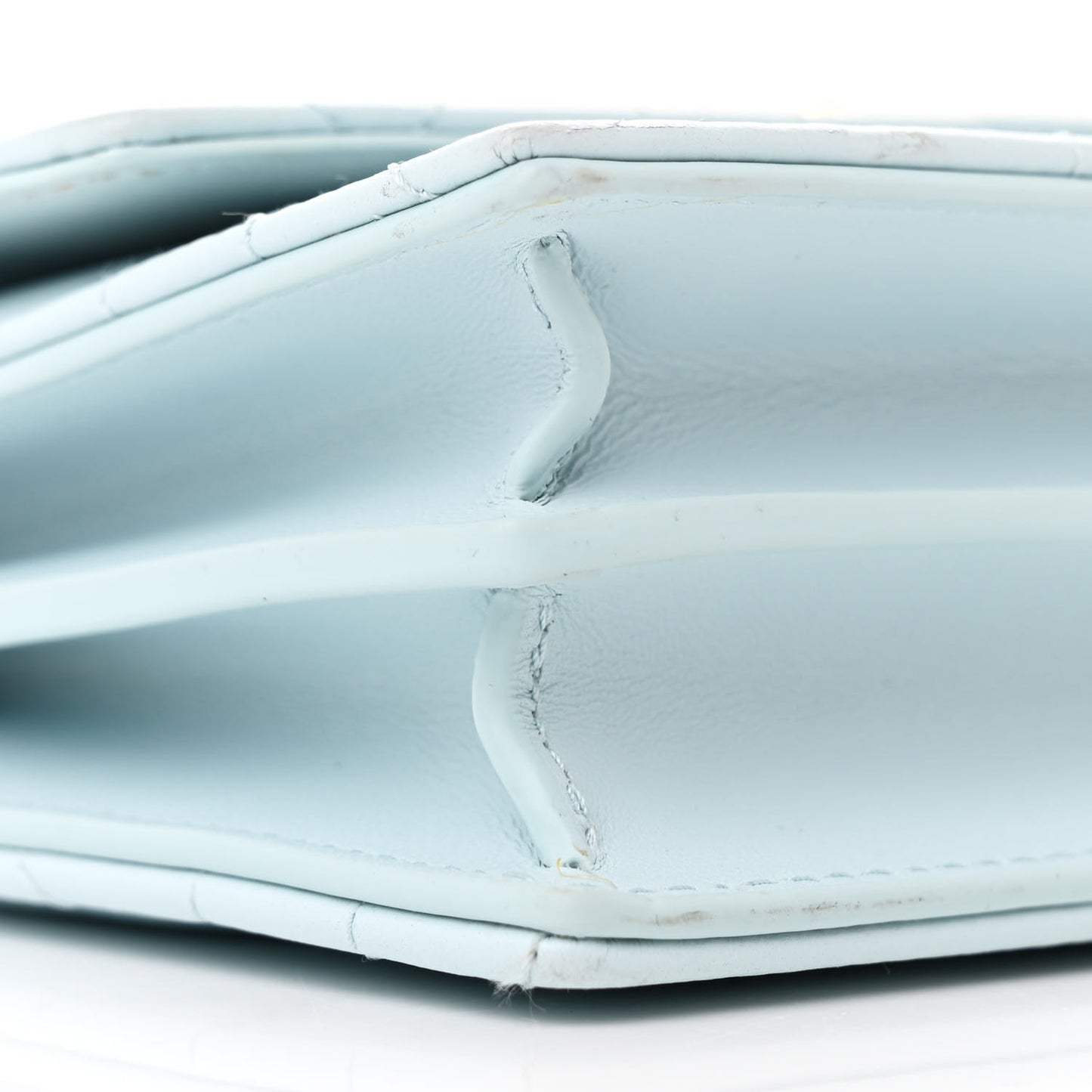 Lambskin Macrocannage Mini Miss Caro Bag Blue
