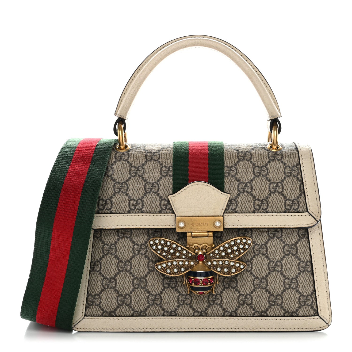 Gucci GG Supreme Monogram Small Queen Margaret Top Handle Bag