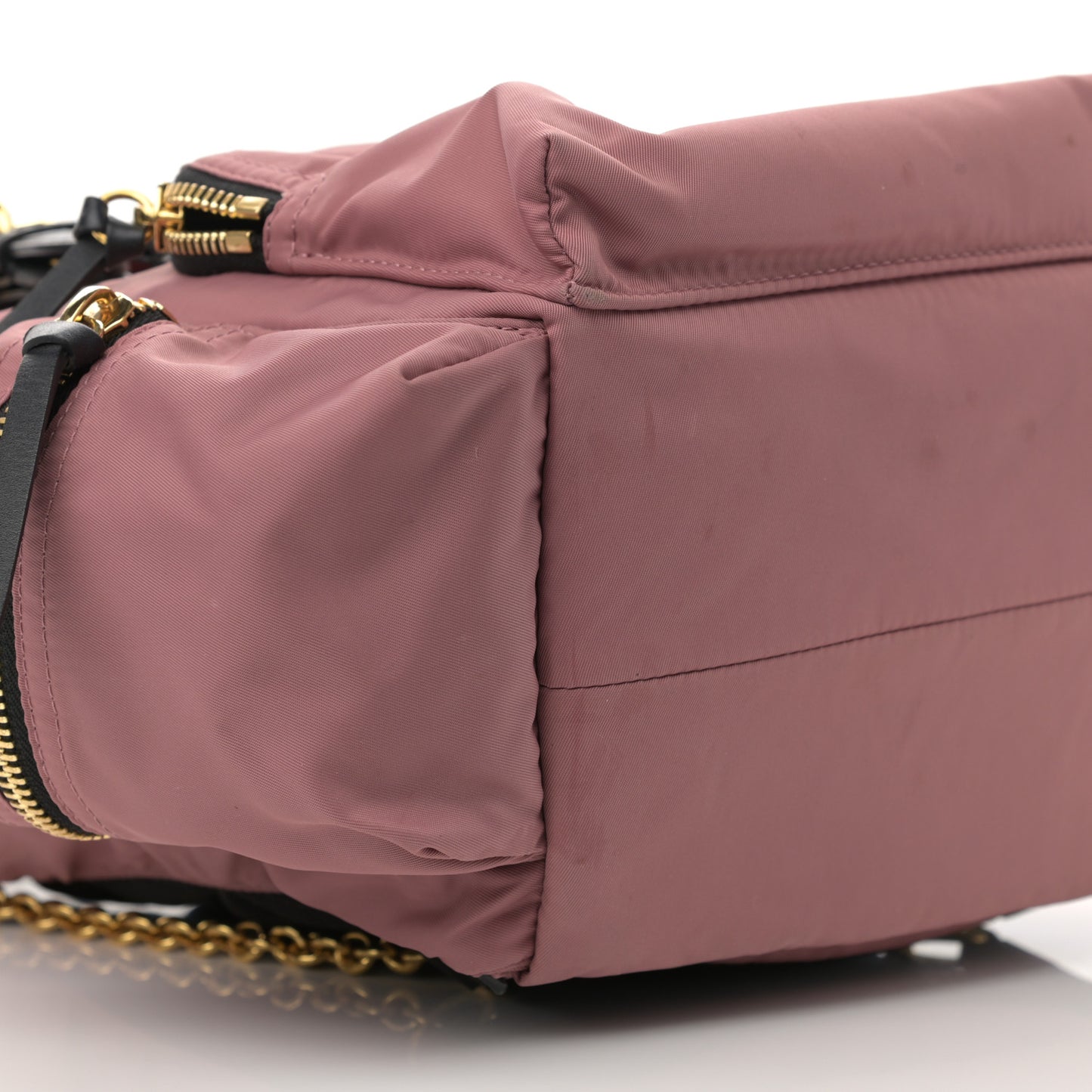 Nylon Medium Rucksack Backpack Mauve Pink