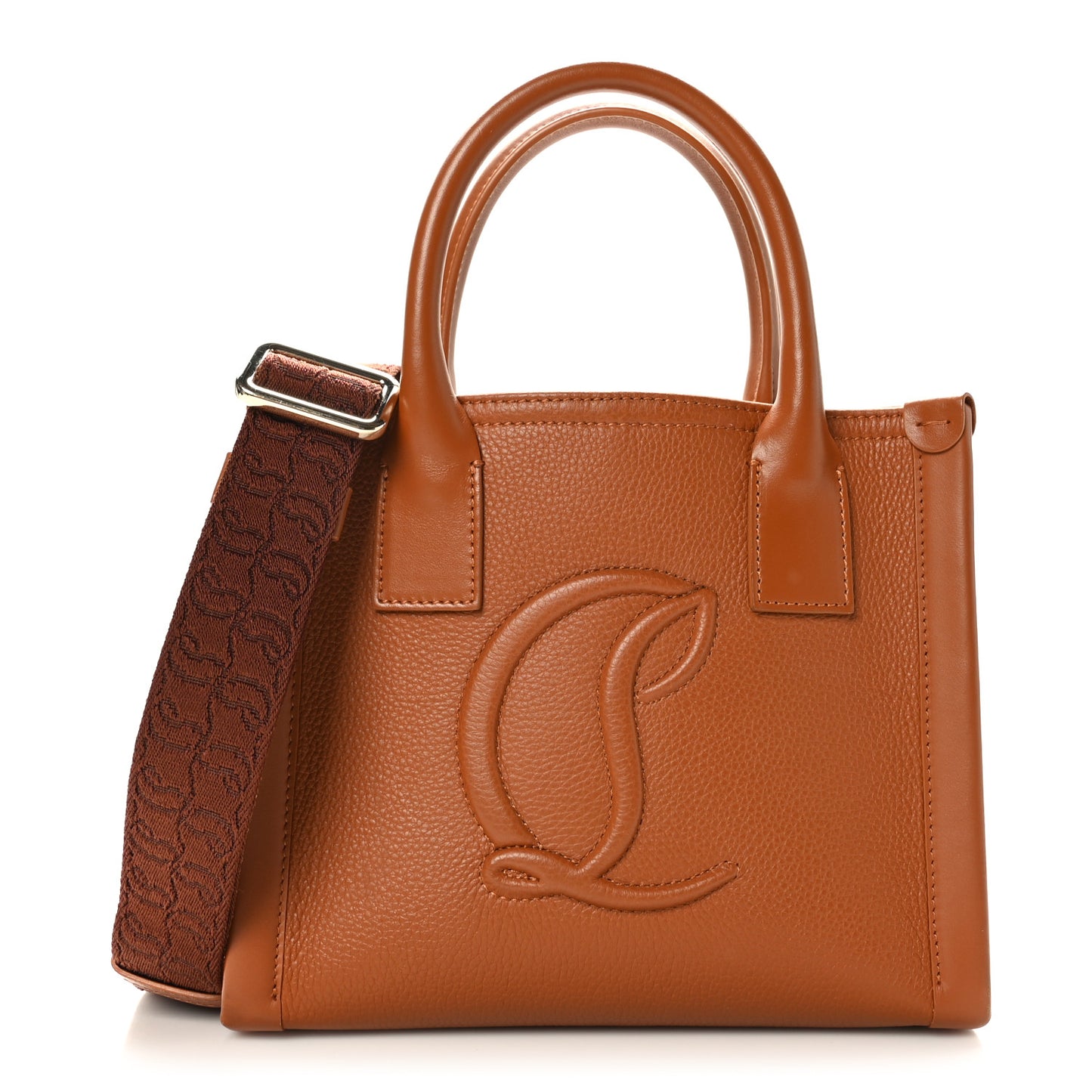 Grained Calfskin Mini By My Side Tote Cuoio