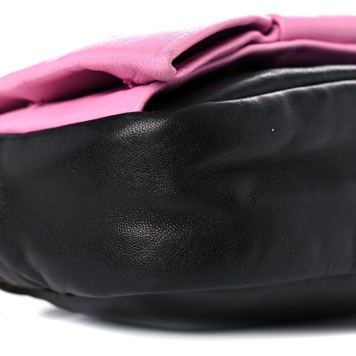 Nappa Zippers Bow Clutch Black Geranio