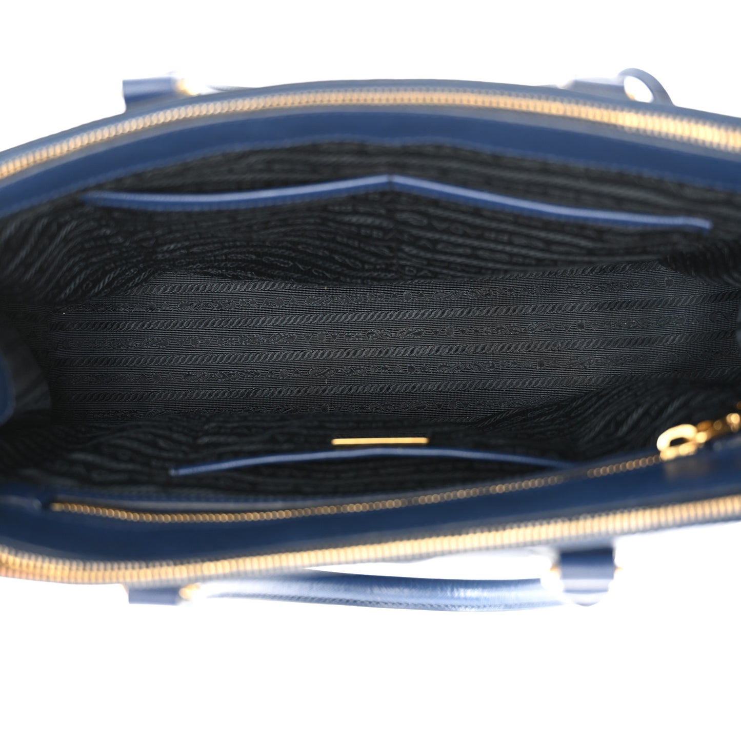 Saffiano Medium Galleria Double Zip Tote Bluette