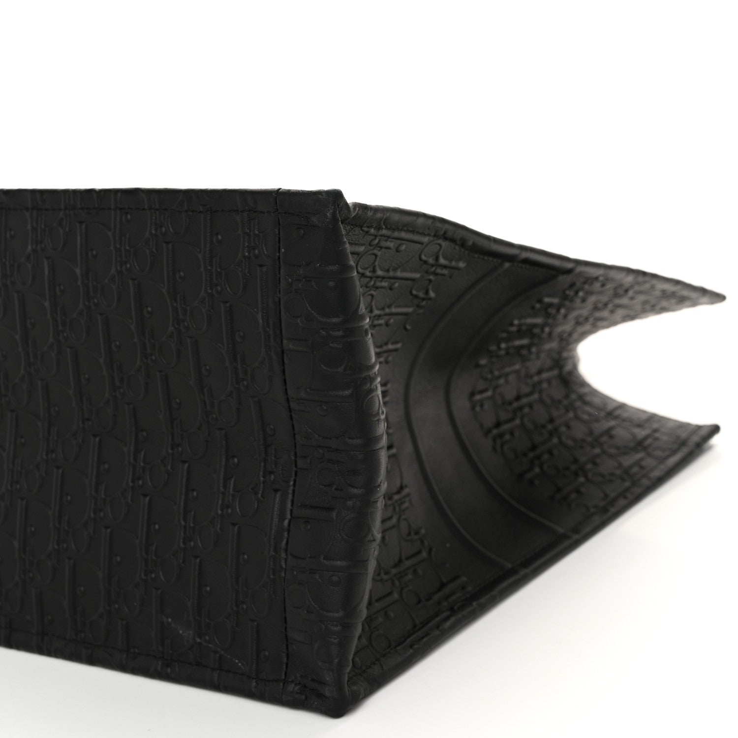 Christian Dior Oblique Calfskin Embossed Large Book Tote Black 10 of 11