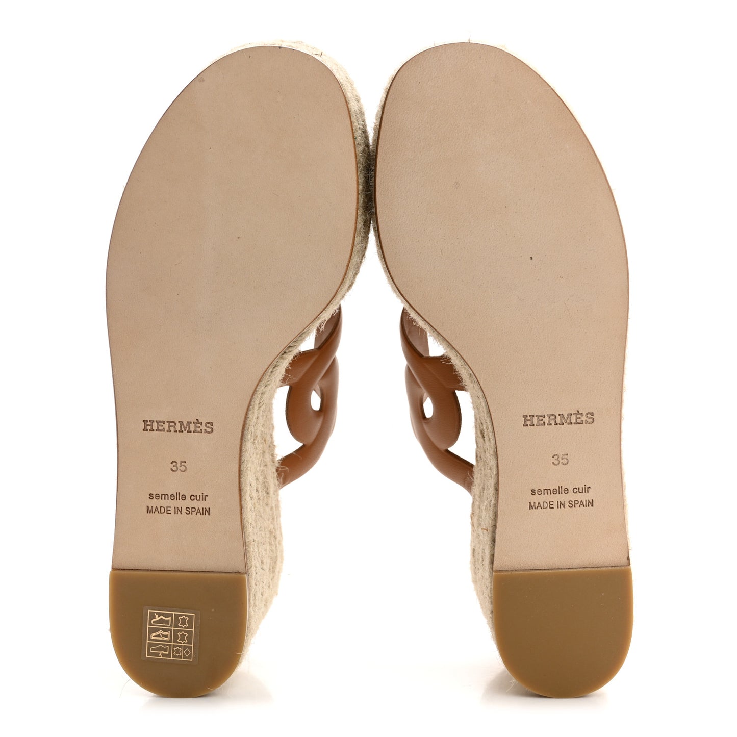 Nappa Ithea Espadrille Wedge Sandals 35 Naturel