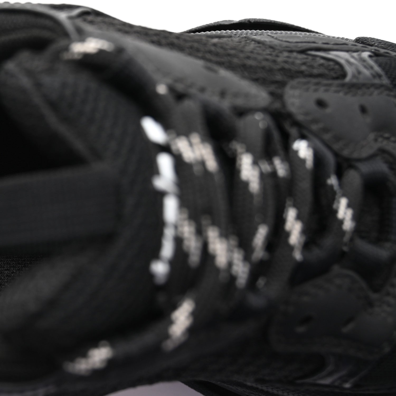 Balenciaga Fabric Mesh Womens Triple S Sneakers 37 Black 9 of 10