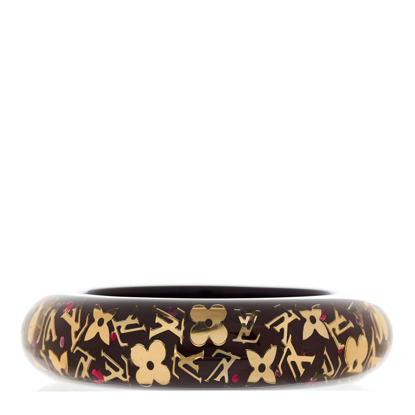 Resin Swarovski Medium Inclusion Bracelet GM Marron