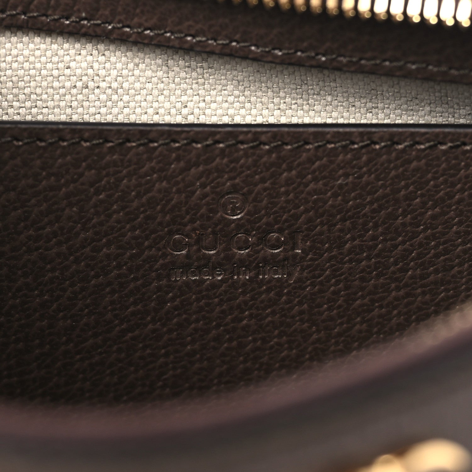 Gucci GG Supreme Monogram Textured Dollar Calfskin Small Ophidia Hobo Beige Ebony New Acero 6 of 9