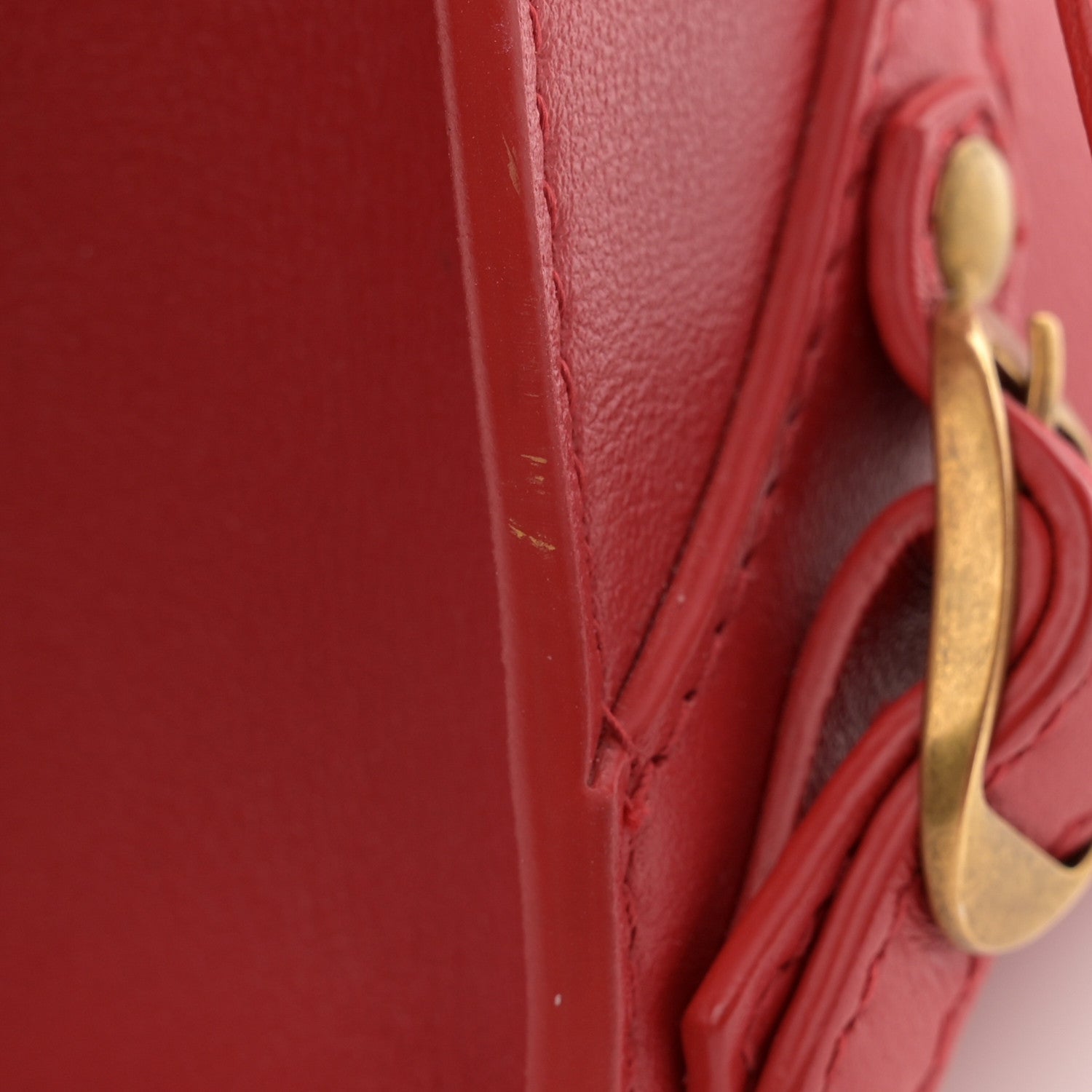 Balenciaga Smooth Calfskin Neo Classic Brass Hardware Mini City Red 17 of 17