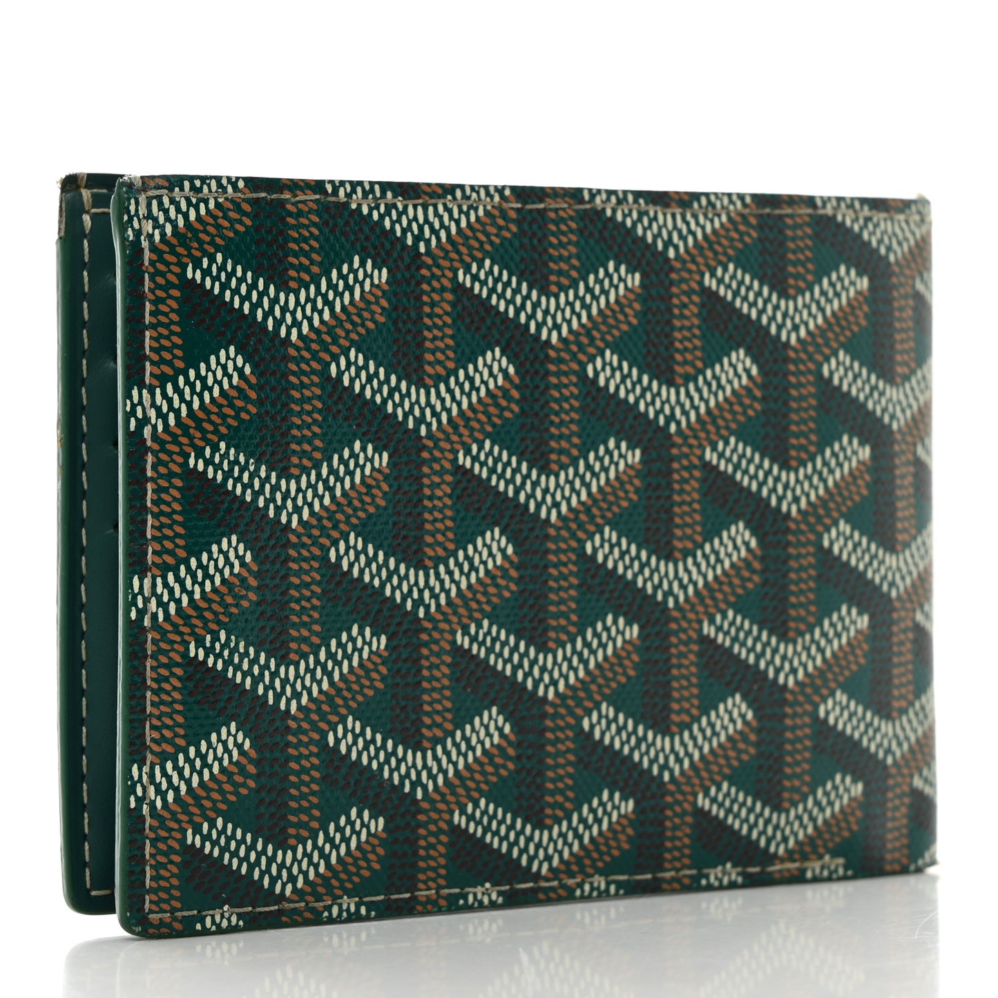 Goyardine Bi-Fold Victoire PM Wallet Green