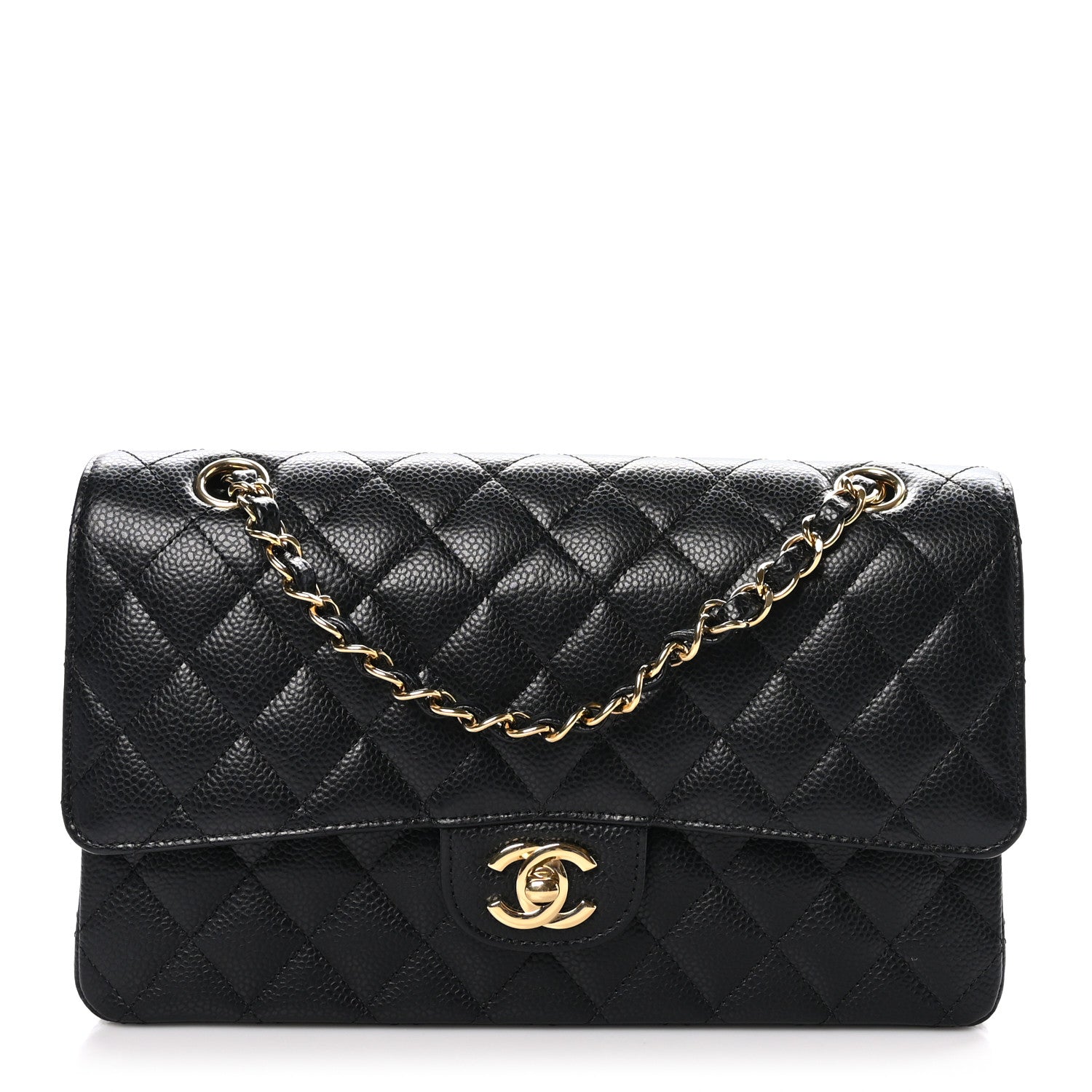 Chanel Caviar Quilted Medium Double Flap Black 1 of 11