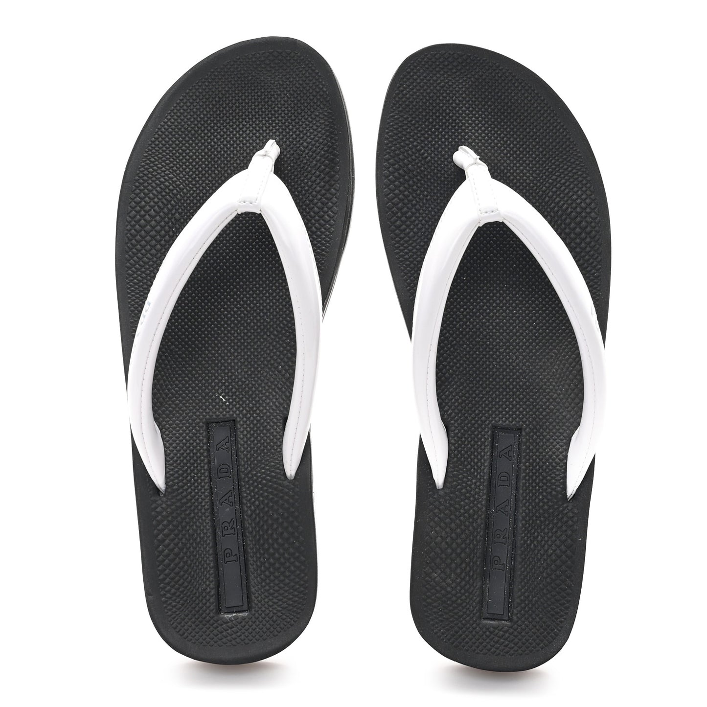 Vernice Thong Sandals 37 Bianco