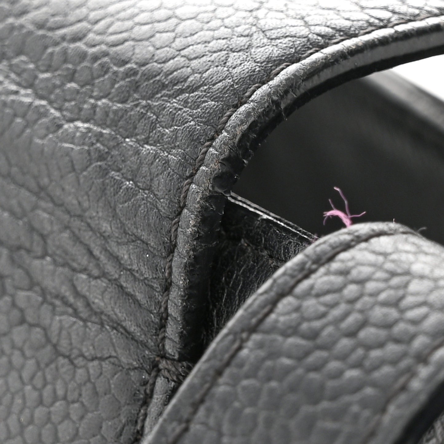 Caviar Quilted Large CC Box Shopping Tote Black