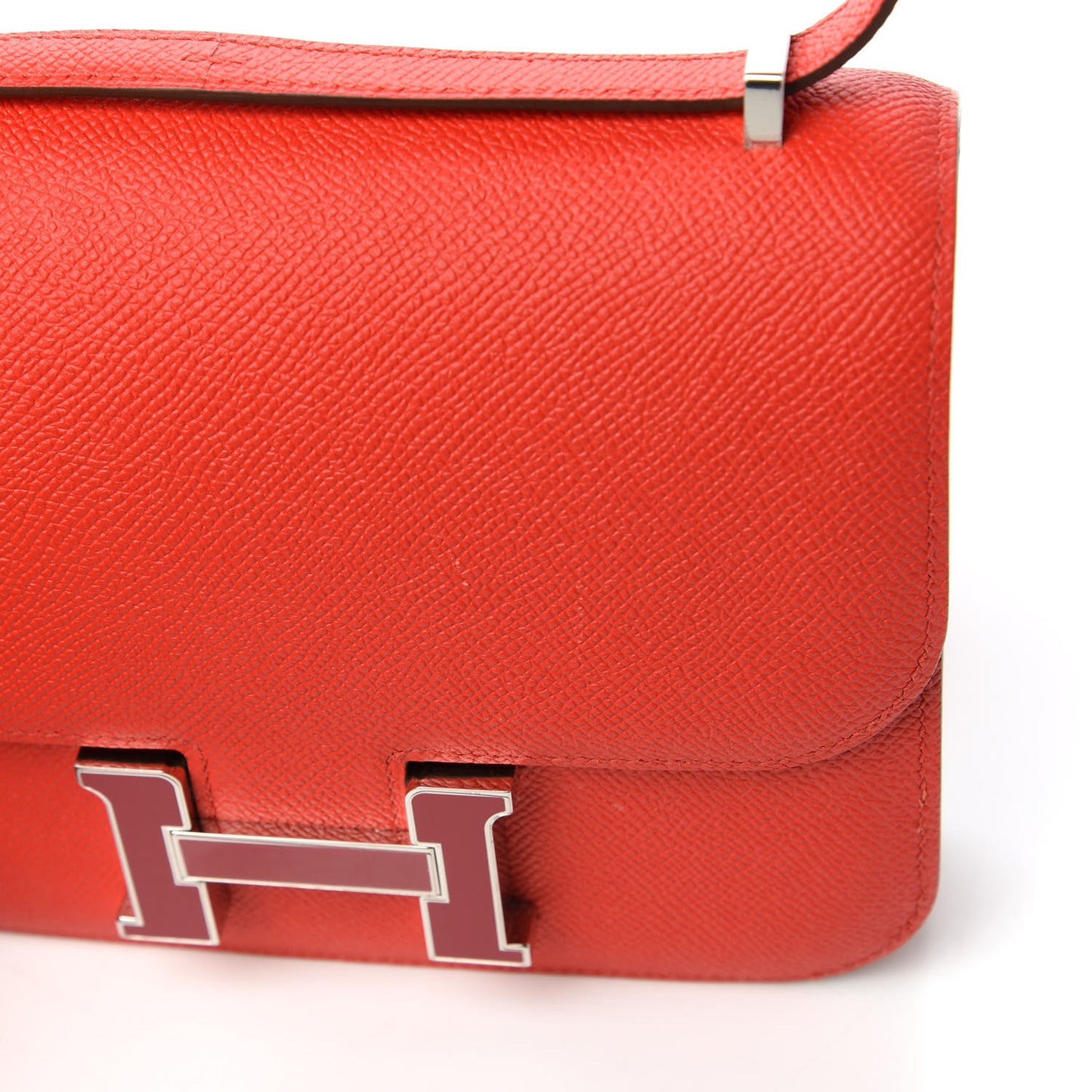 Epsom Enamel Constance 18 Capucine Sanguine