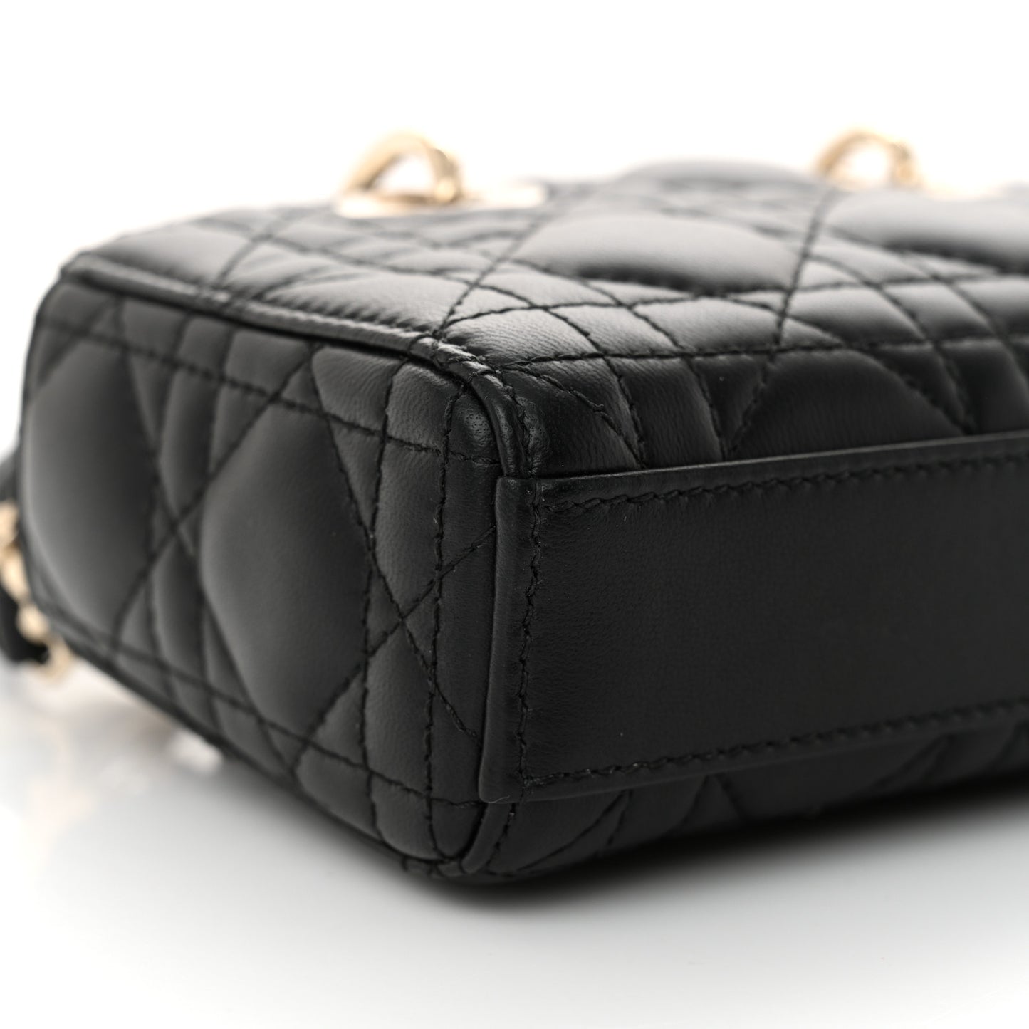 Lambskin Cannage Micro Lady D-Joy Black