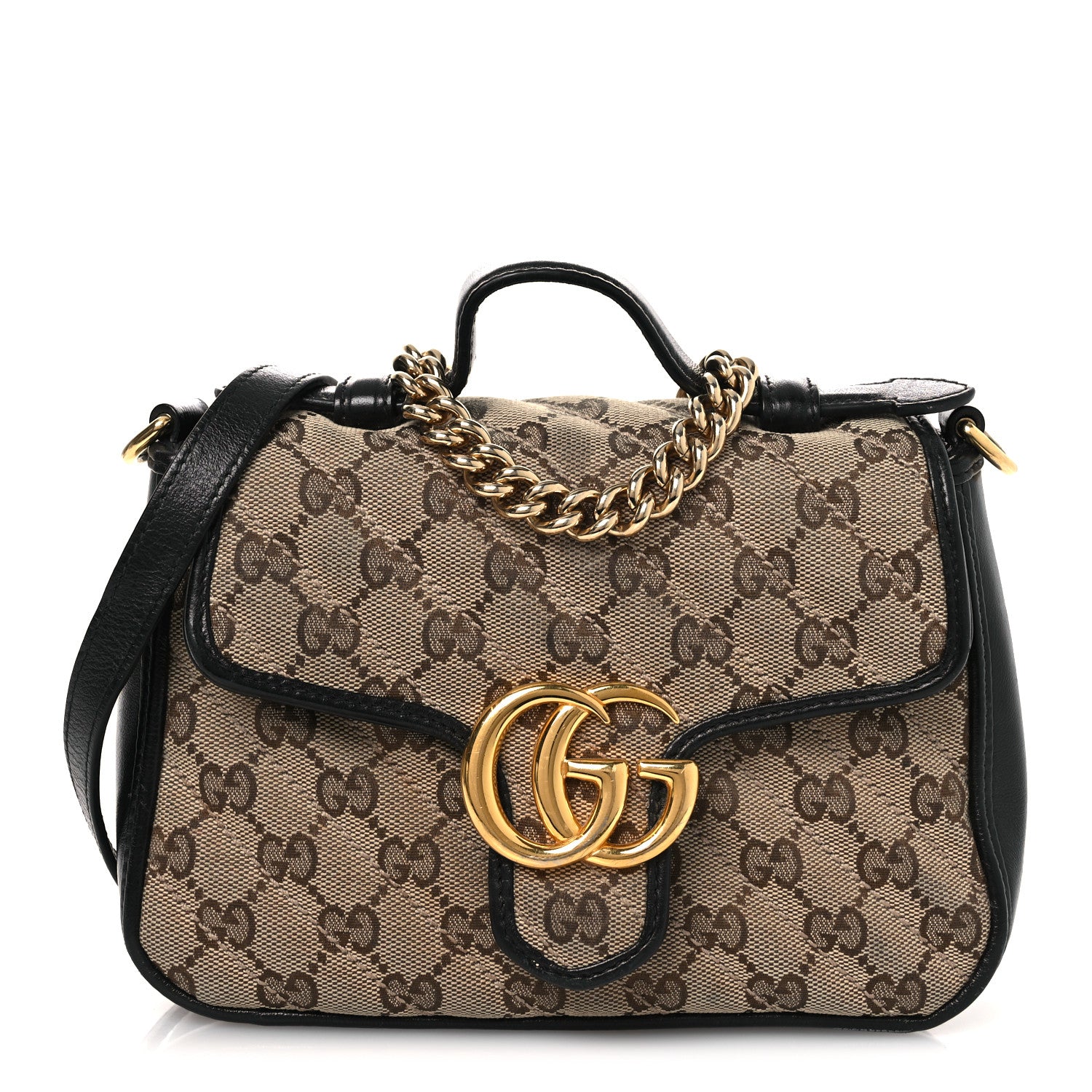 Gucci Monogram Azalea Calfskin Matelasse Diagonal Mini GG Marmont
