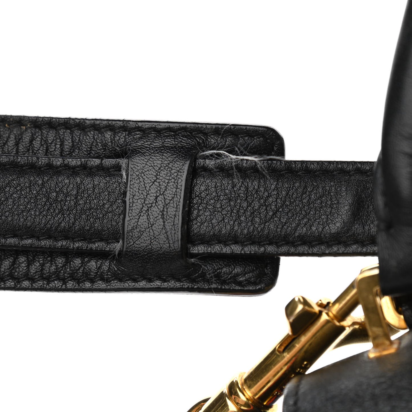 Smooth Calfskin Medium Tri-Color Trapeze Black