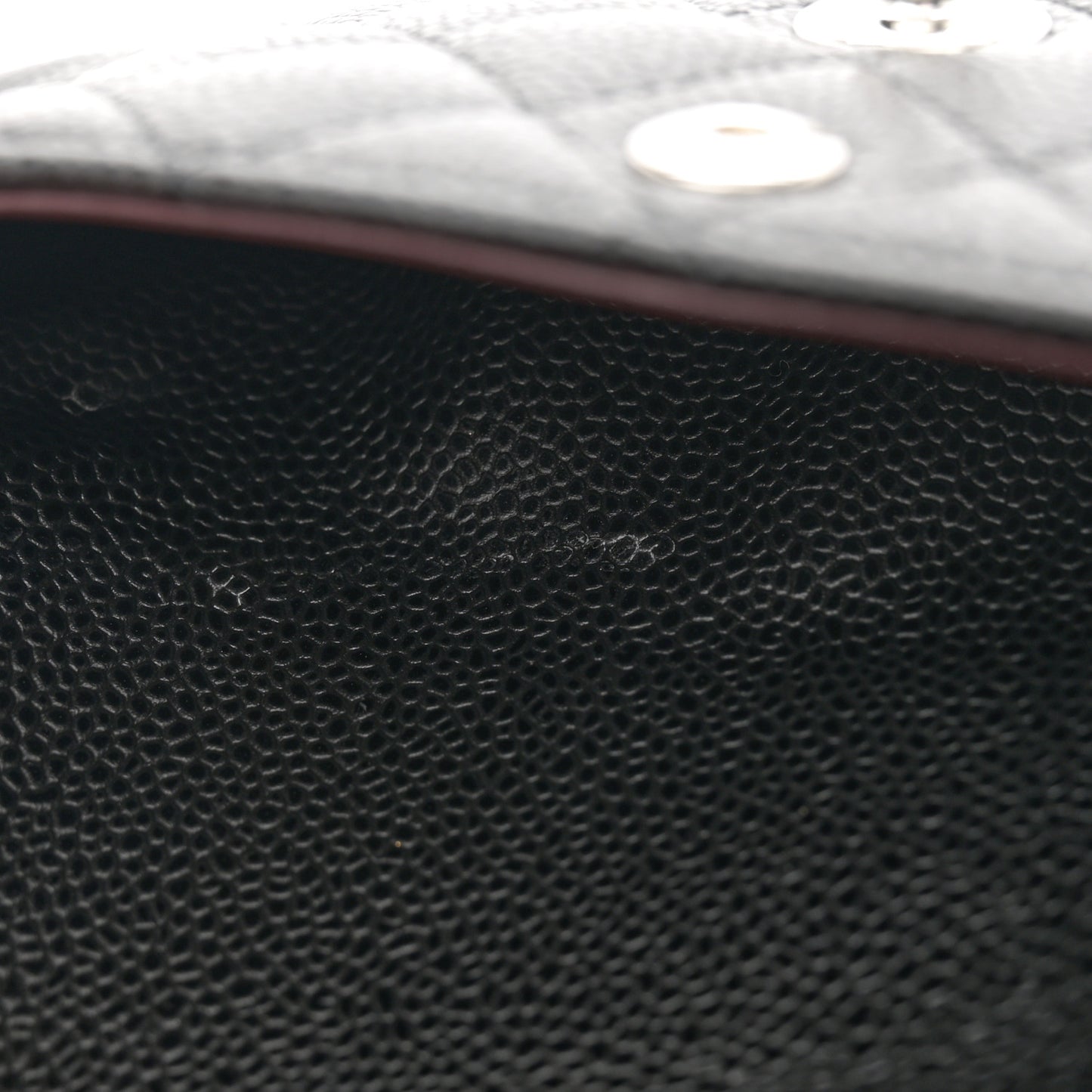 Caviar Quilted Small Double Flap Black