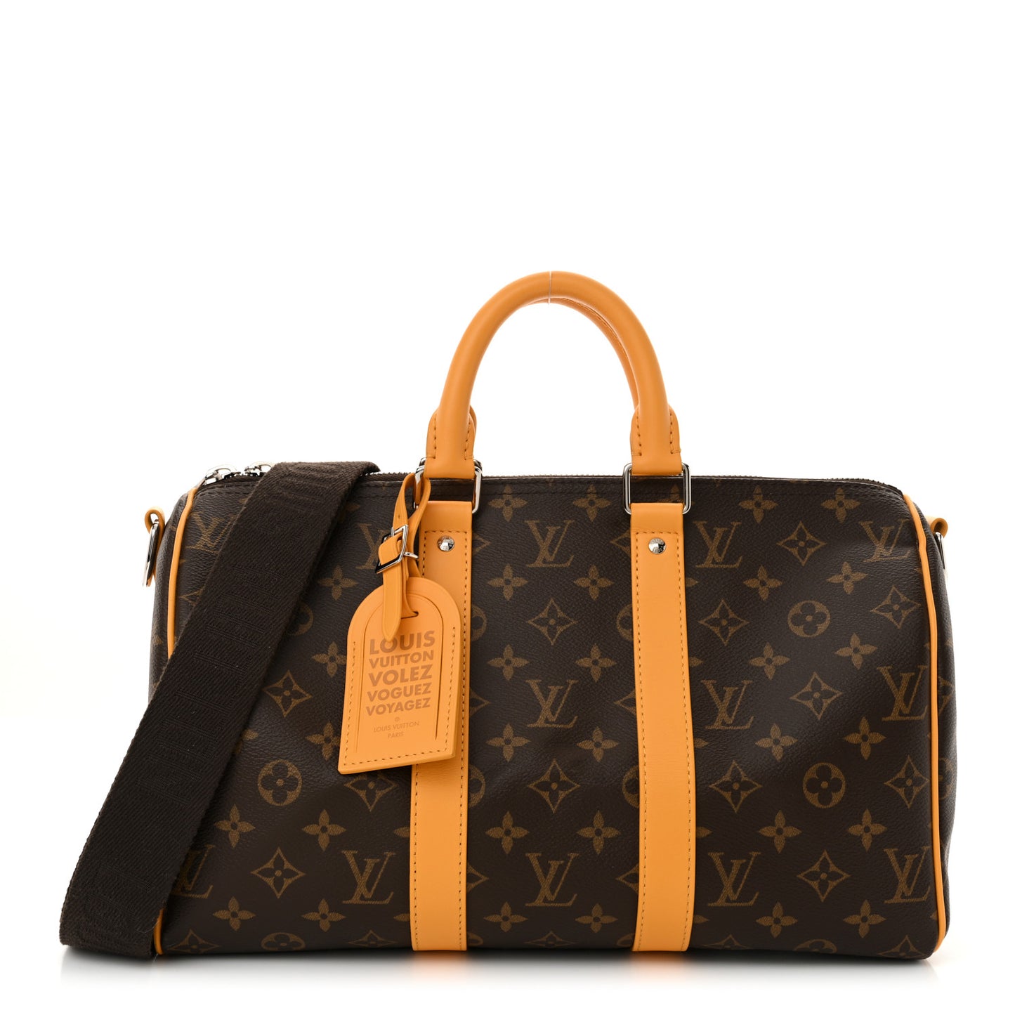 Monogram Macassar Keepall Bandouliere 35 Jaune Mat