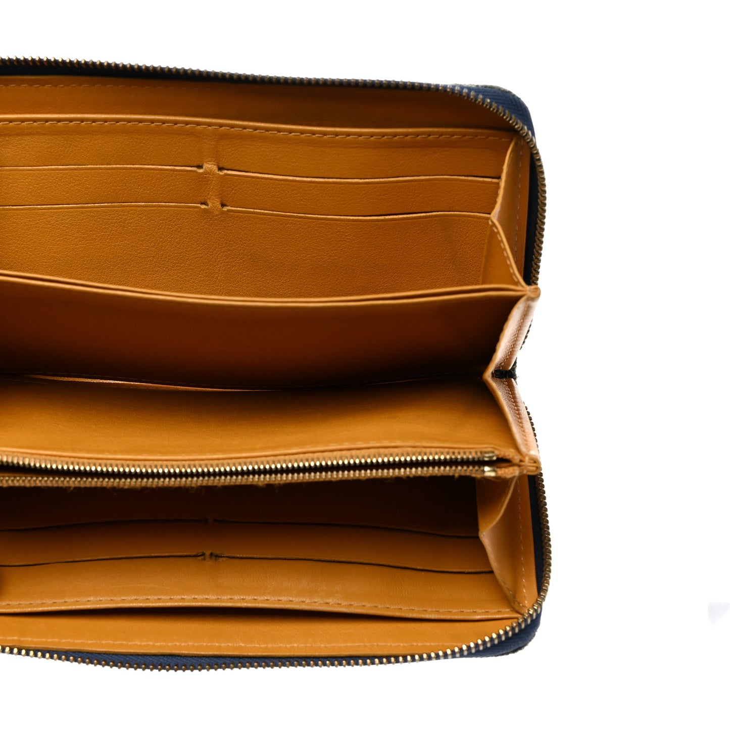 Monogram Denim Zippy Wallet Blue