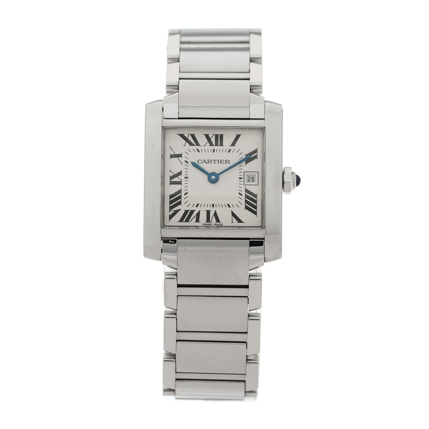 Stainless Steel 25mm Tank Francaise Quartz Watch
