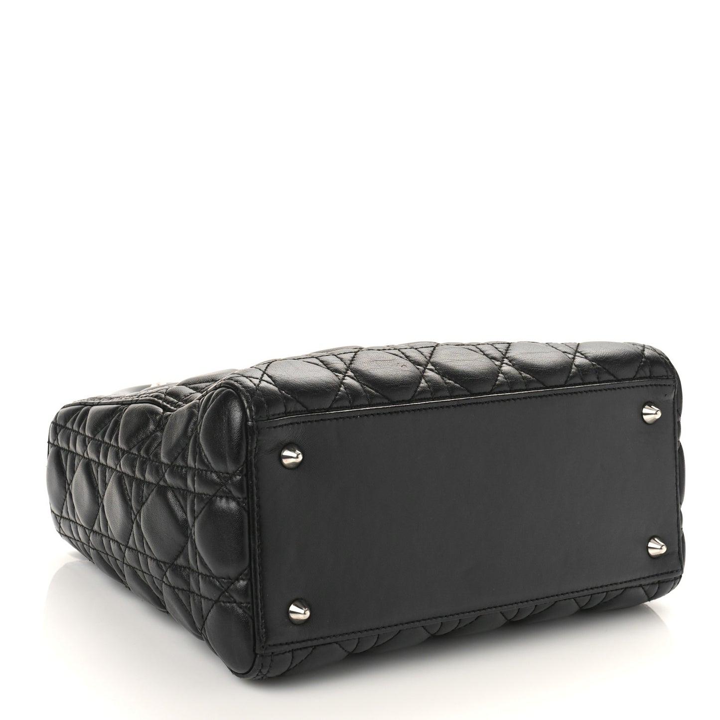 Lambskin Cannage Medium Lady Dior Black