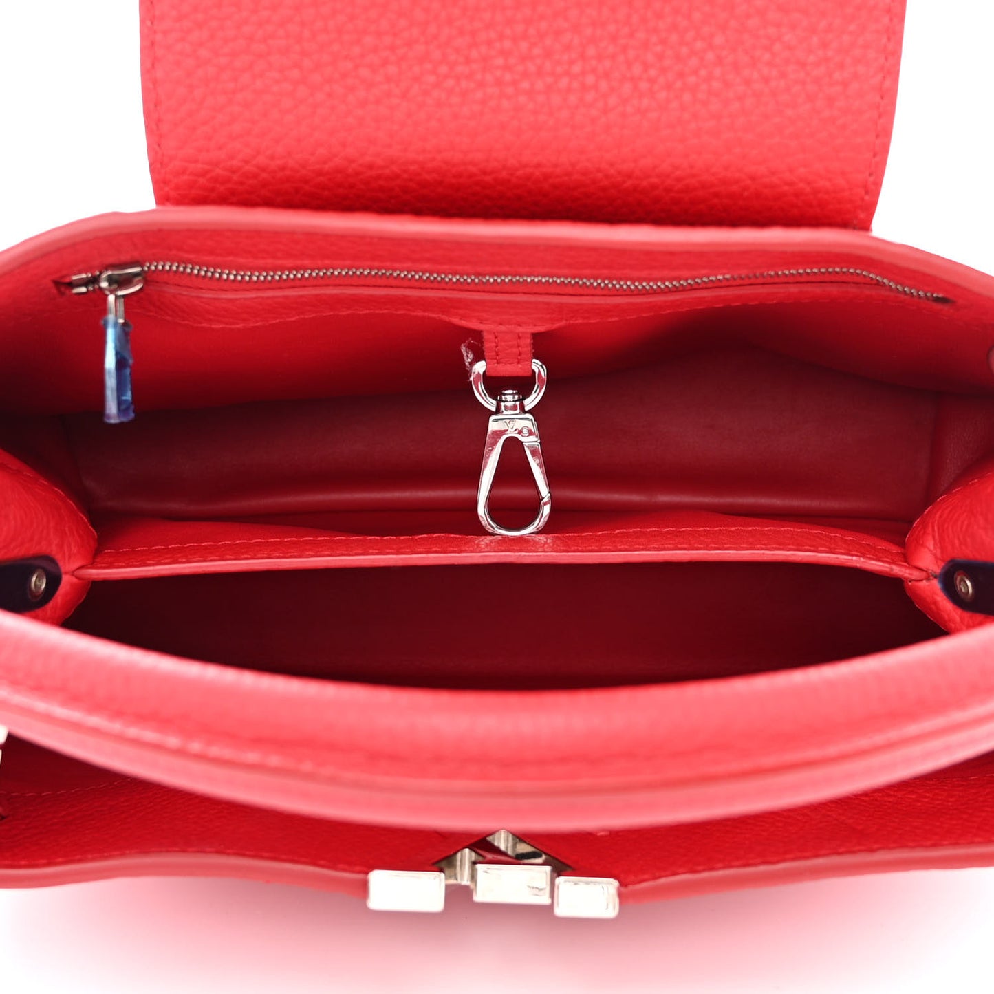 Taurillon Capucines PM Rubis
