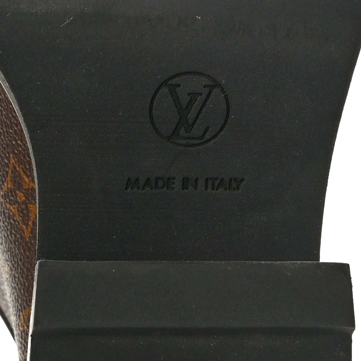 Monogram Calfskin Beaubourg Platform Derby Shoes 37 Brown