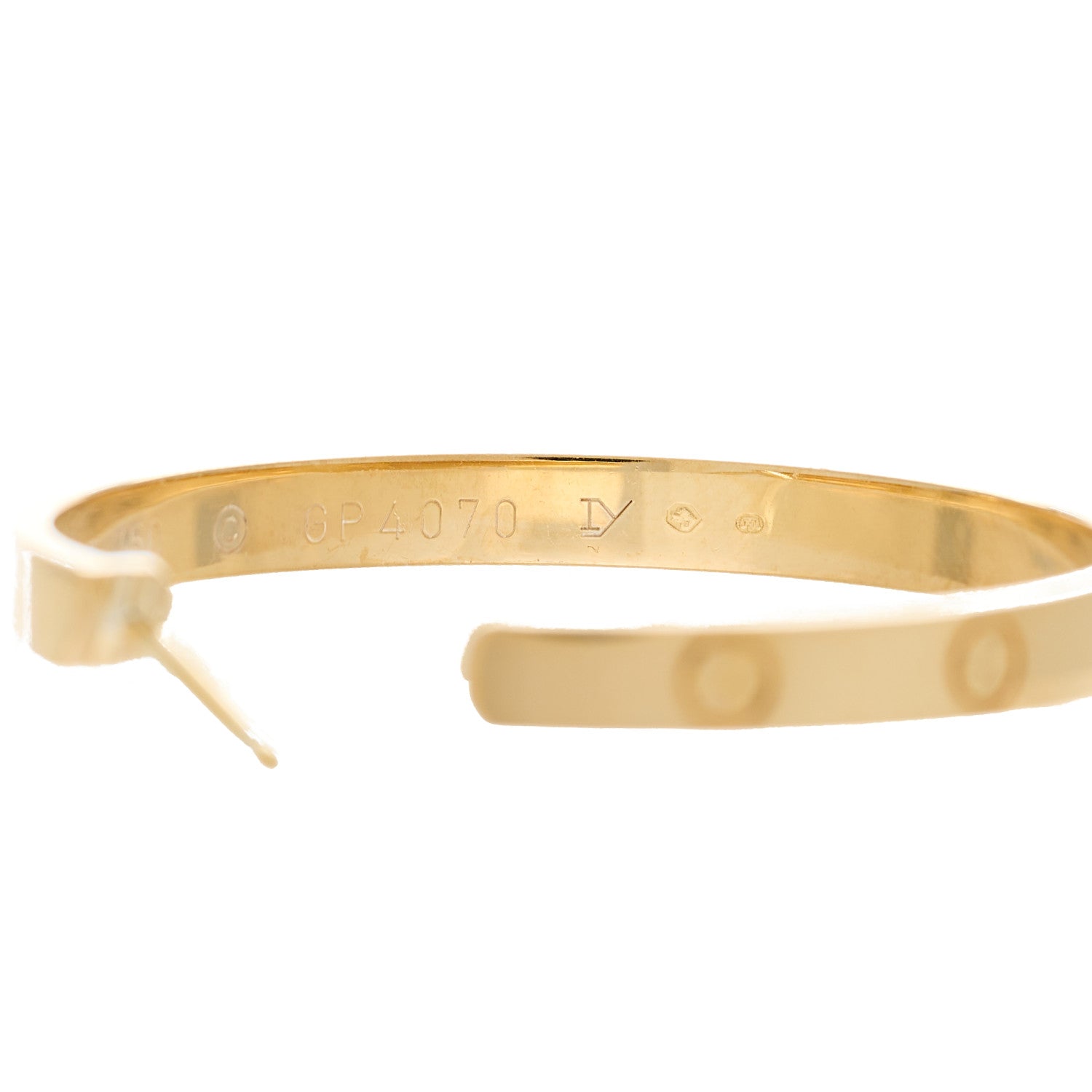 Cartier 18K Yellow Gold Large LOVE Hoop Earrings 6 of 6
