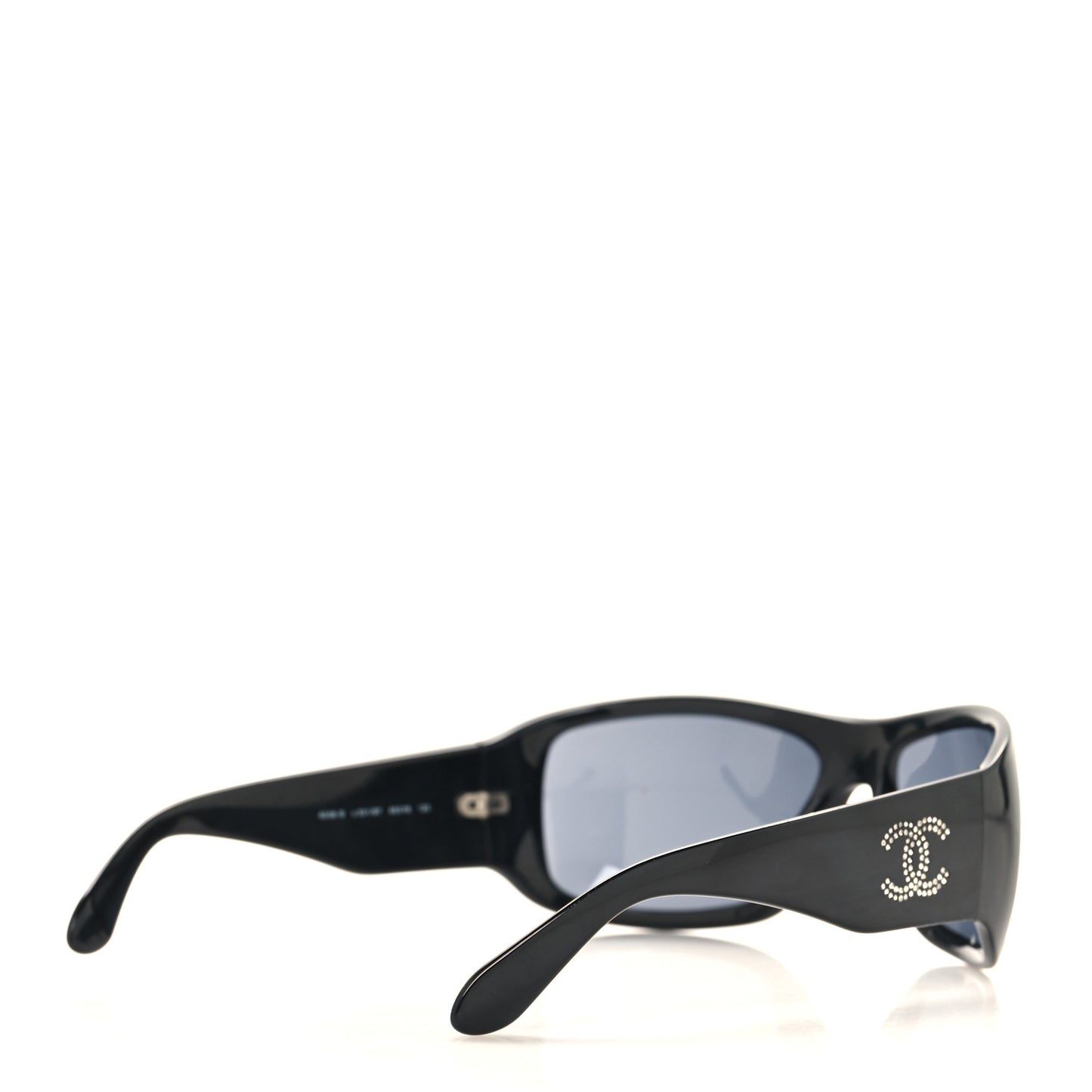 Acetate Crystal CC Sunglasses 6008-B Black
