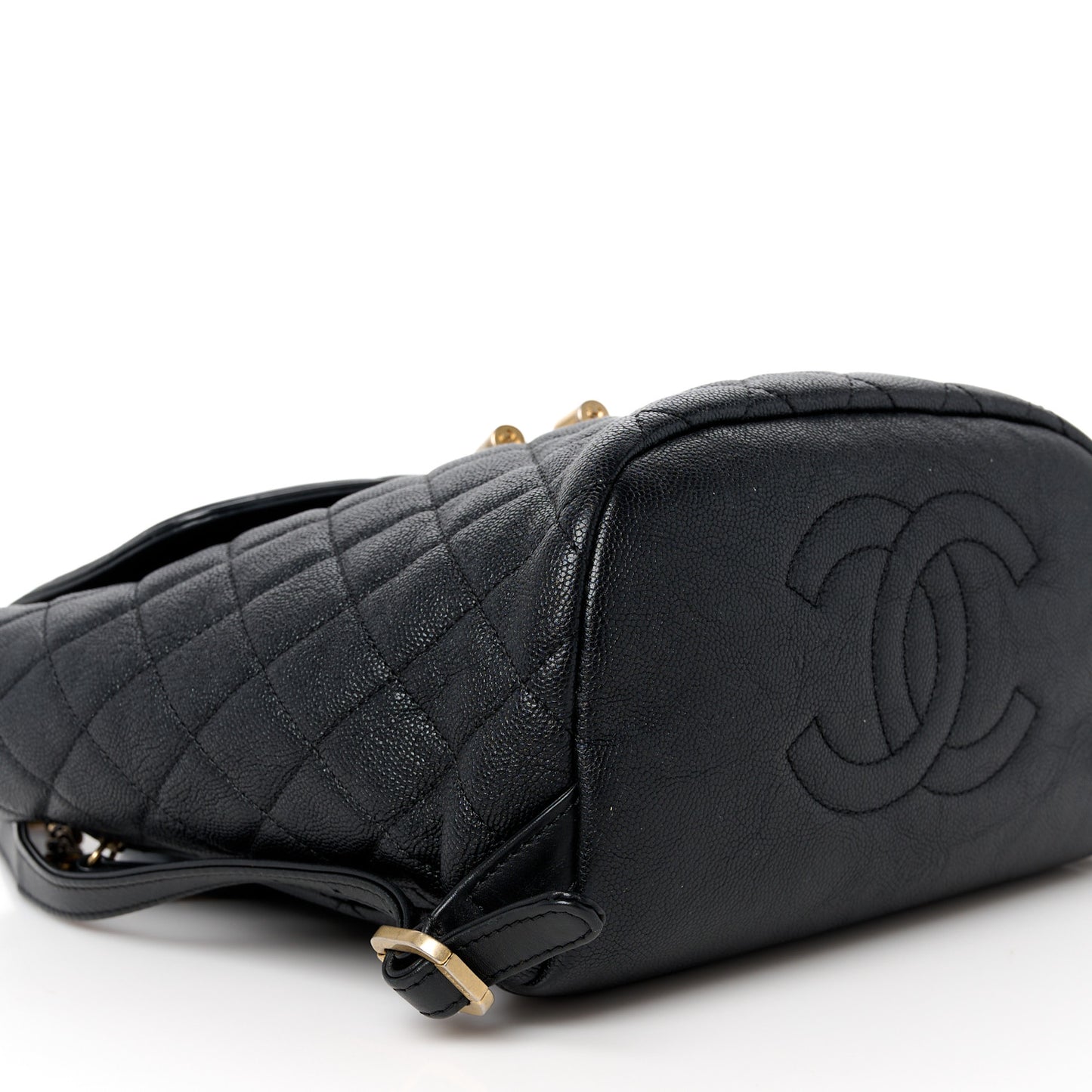 Caviar Quilted Filigree Backpack Black