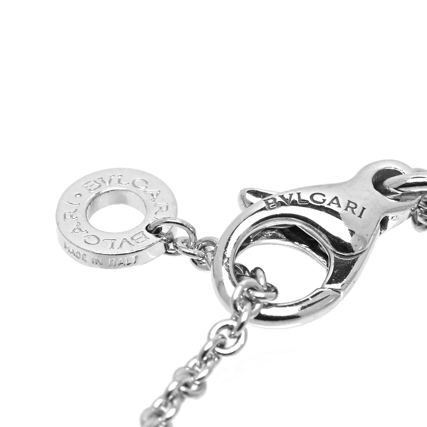 18K White Gold Diamond B.Zero1 Pendant Necklace