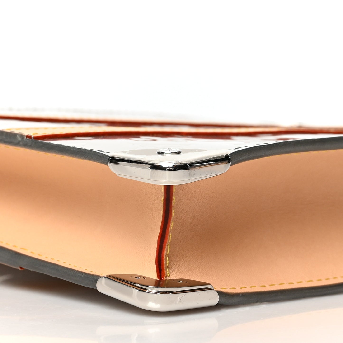 Monogram Mirror Trunk Pouch Silver