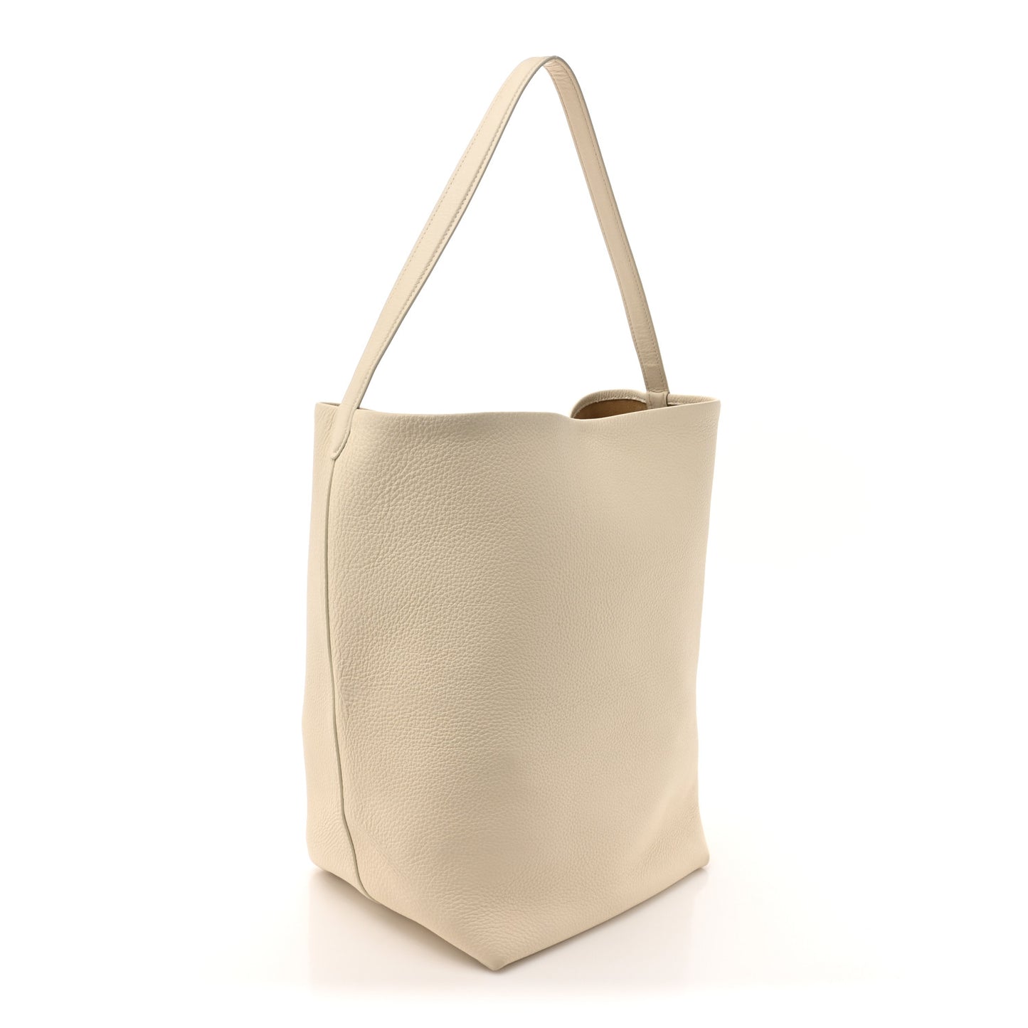 Grained Calfskin Large N/S Park Tote Ivory