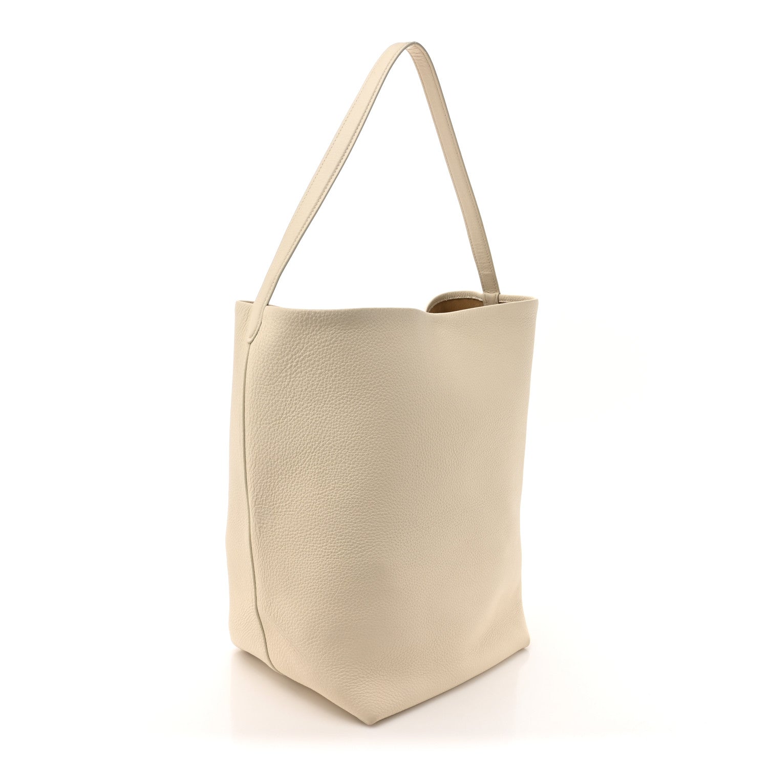 The Row Grained Calfskin Large N/S Park Tote Ivory 3 of 14