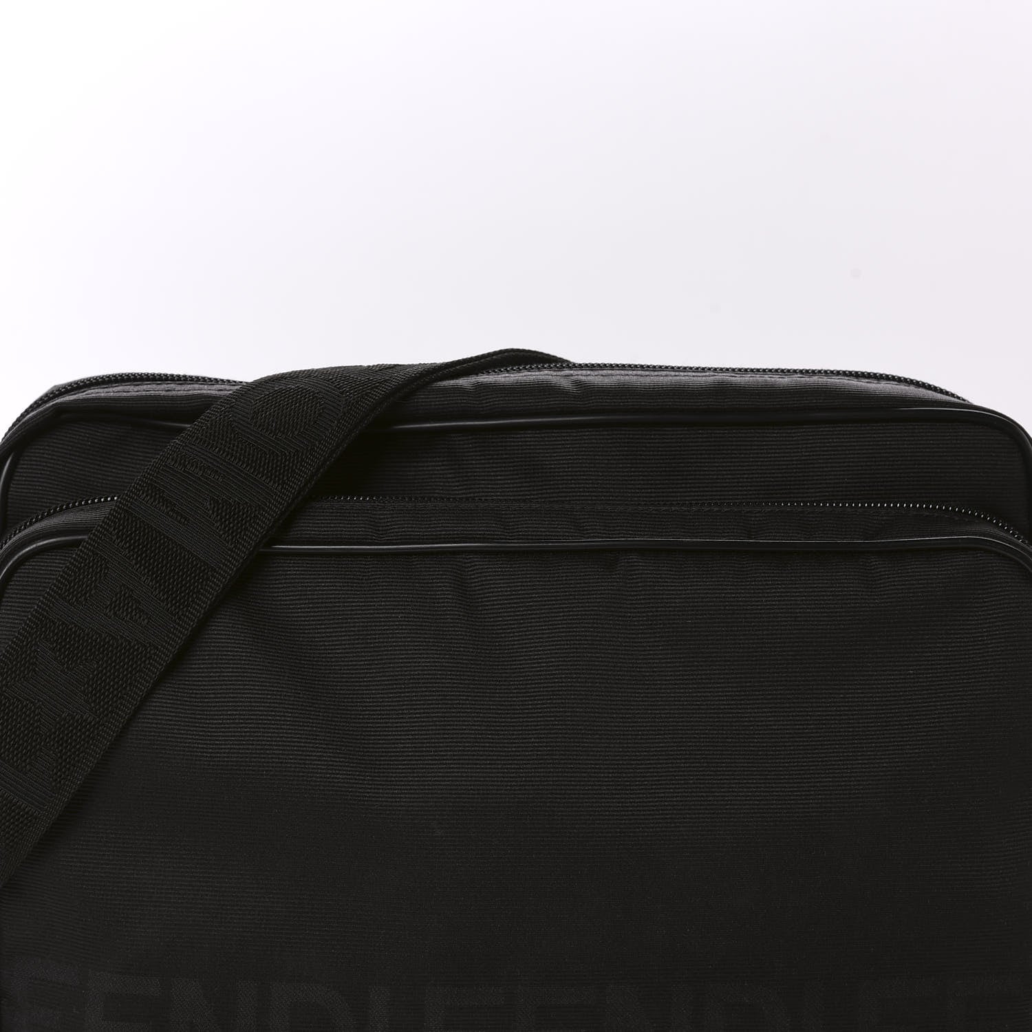 Fendi Nylon Vitello Messenger Bag Black 10 of 10