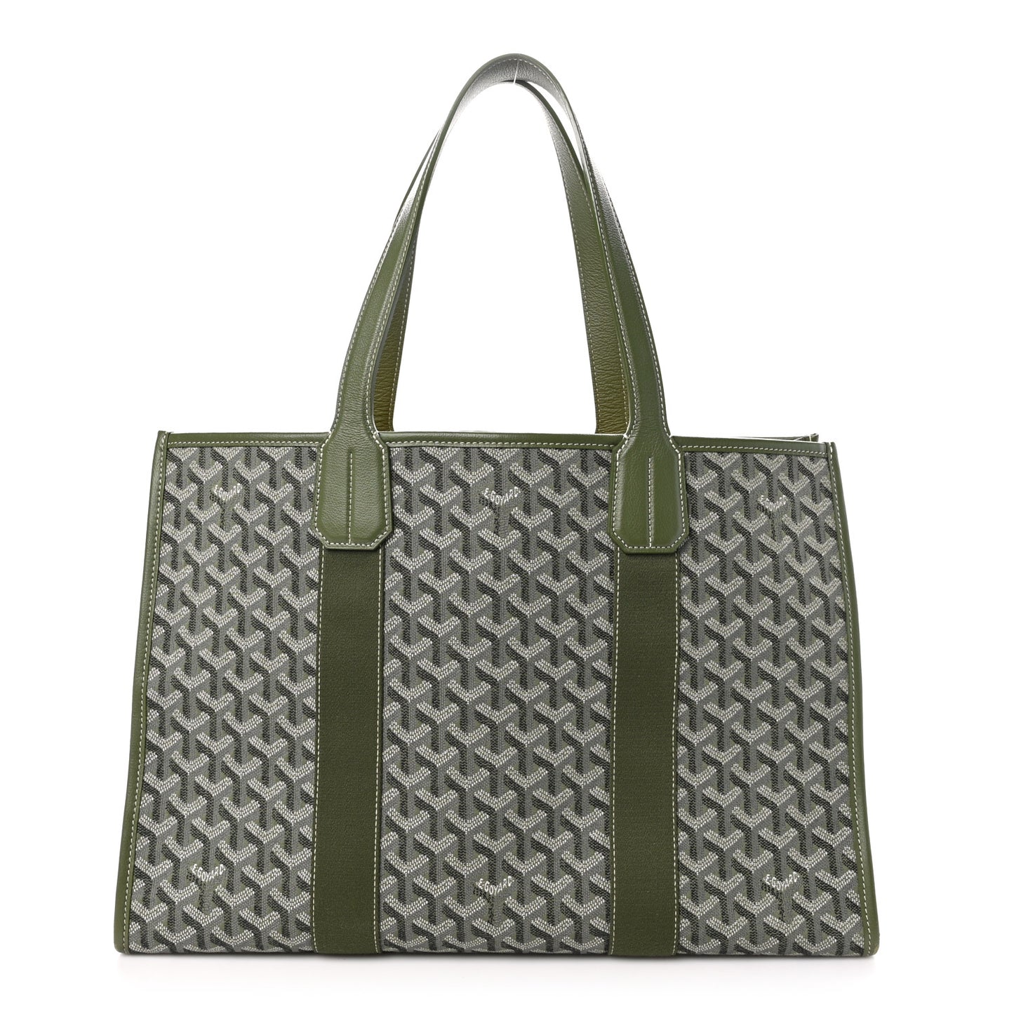 Goyardine Villette MM Tote Khaki
