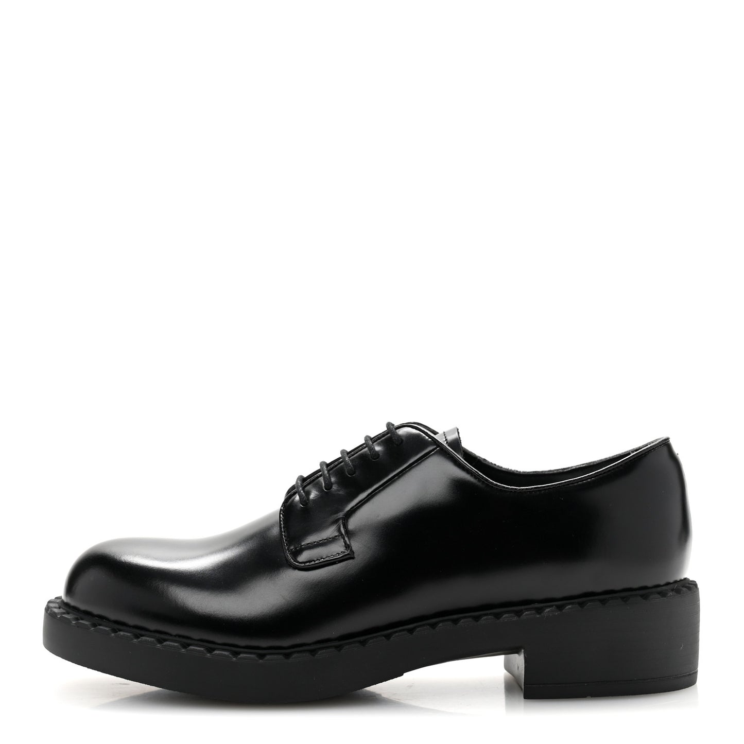Spazzolato Lace Up 50mm Loafers 38 Black