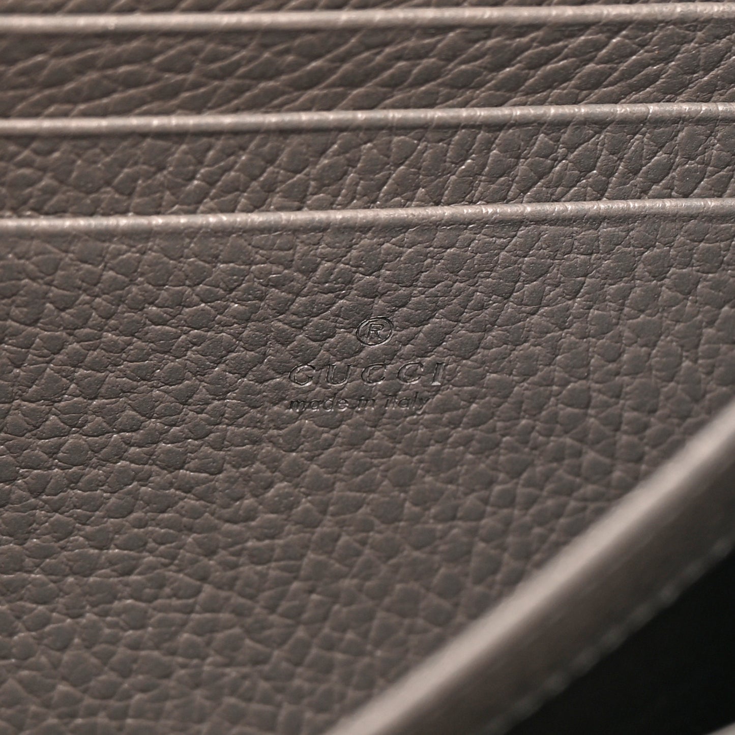 Dollar Calfskin Crystal Mini Dionysus Chain Wallet Dusty Grey Black Diamond