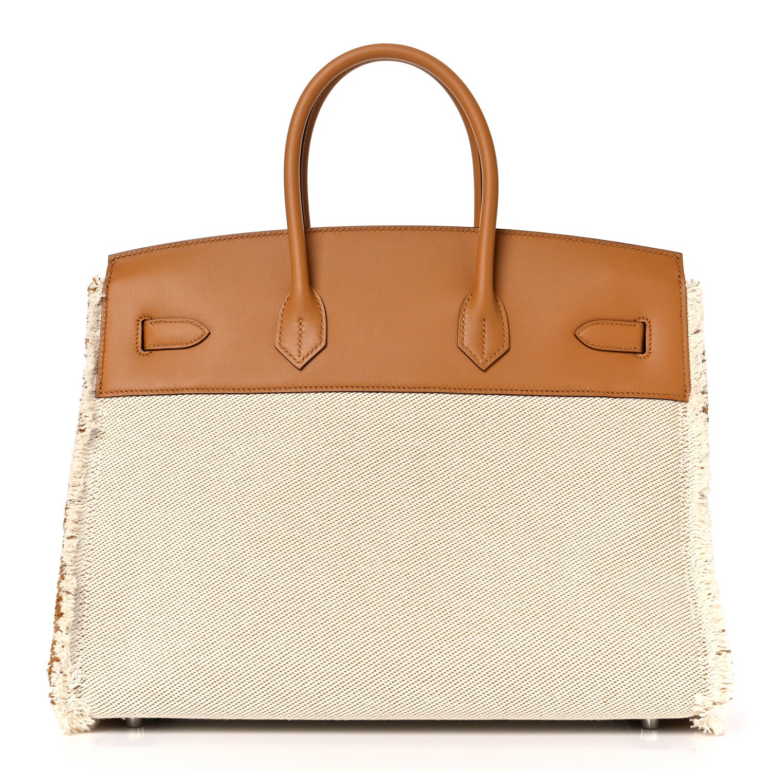 Hermes Swift Twill H Fray Fray Birkin 35 Sesame Ecru 4 of 34