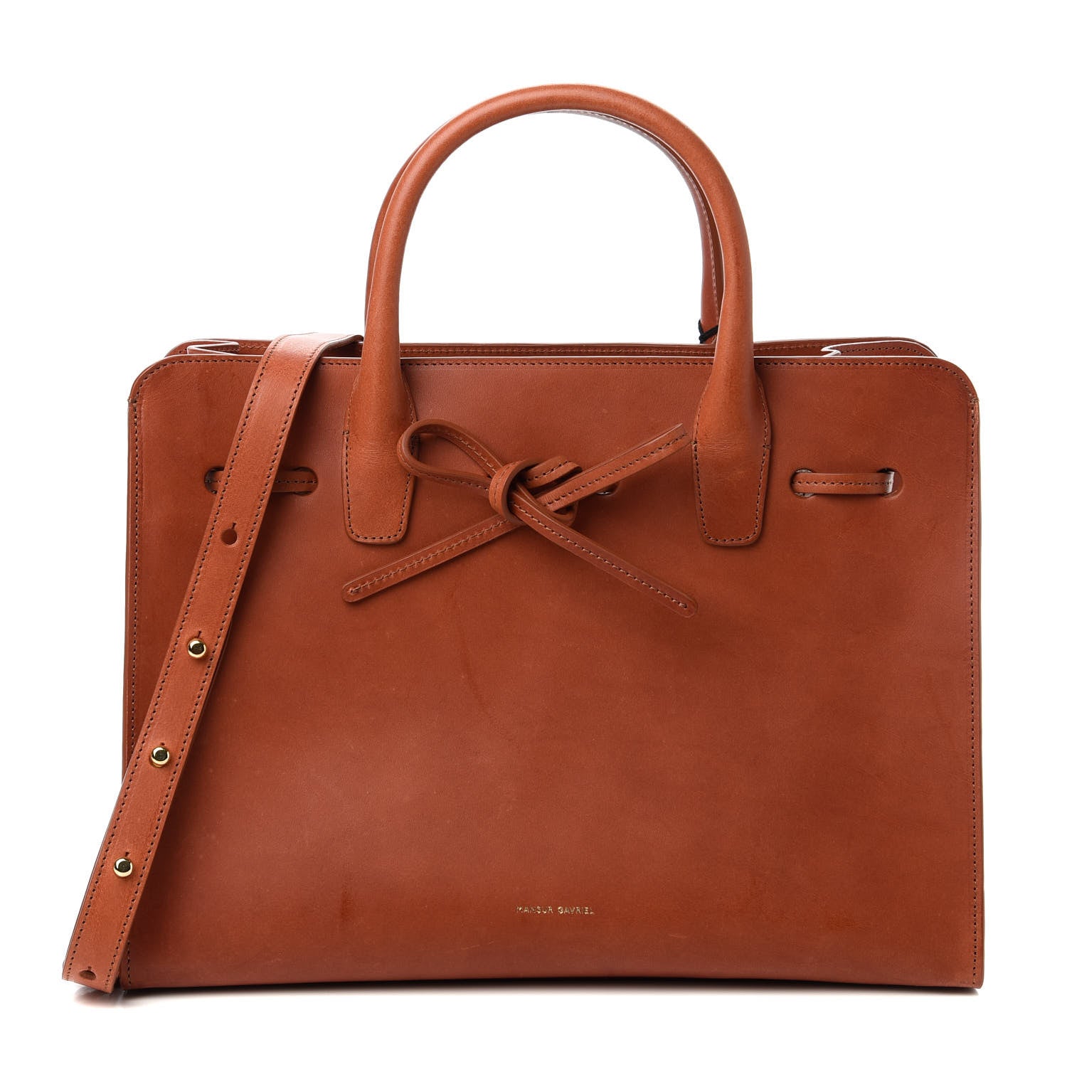 Mansur Gavriel Calfskin Sun Bag Brandy 1 of 9