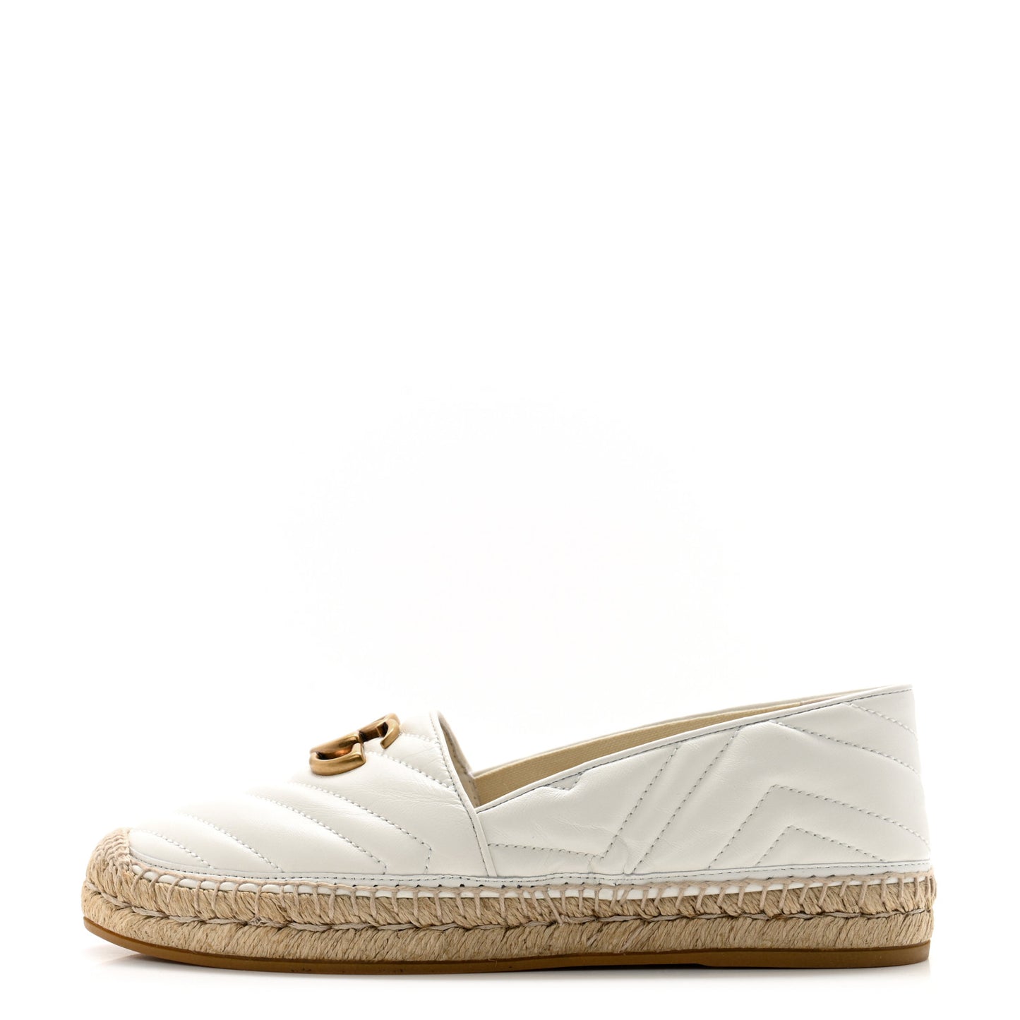 Nappa Matelasse GG Marmont Espadrilles 39 Great White